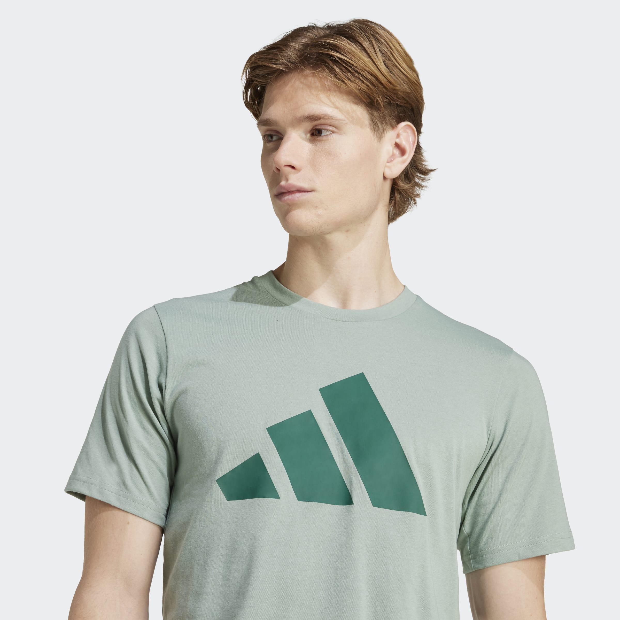 Train Essentials Feelready Logo Training T-Shirt, Green, A901_ONE, large image number 2
