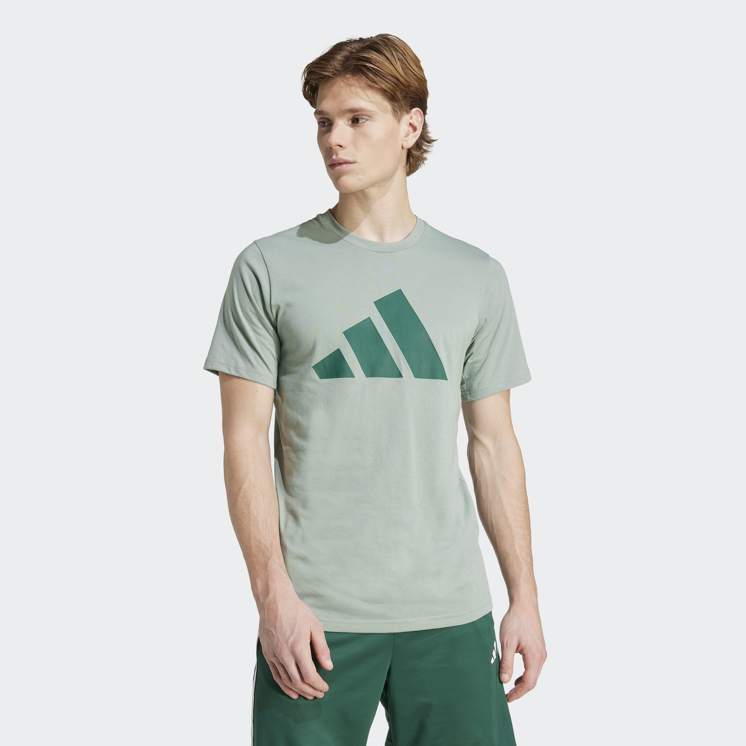 Train Essentials Feelready Logo Training T-Shirt, Green, A901_ONE, large image number 5