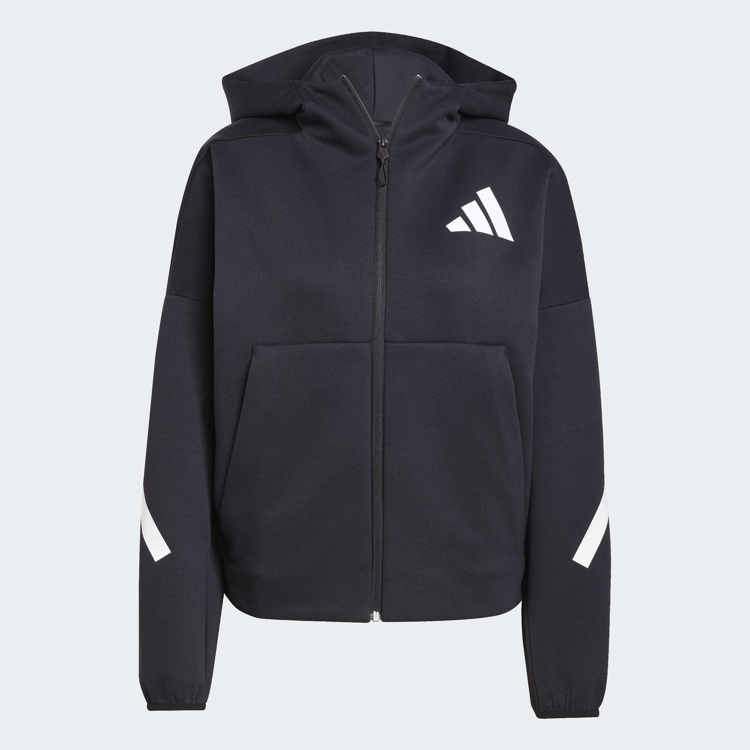 Adidas Z.N.E. Full-Zip Hoodie, Black, A901_ONE, large image number 0