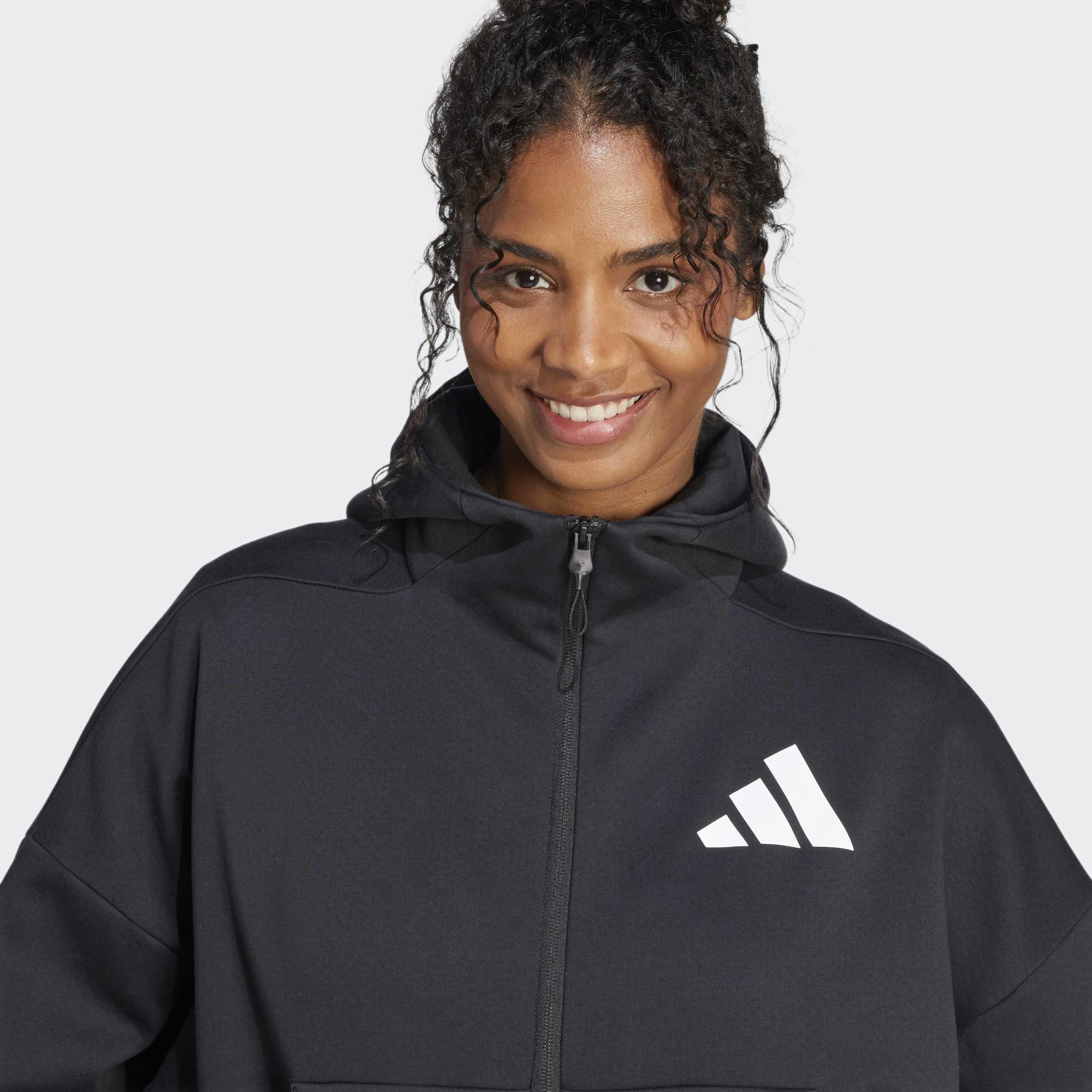 Adidas Z.N.E. Full-Zip Hoodie, Black, A901_ONE, large image number 2