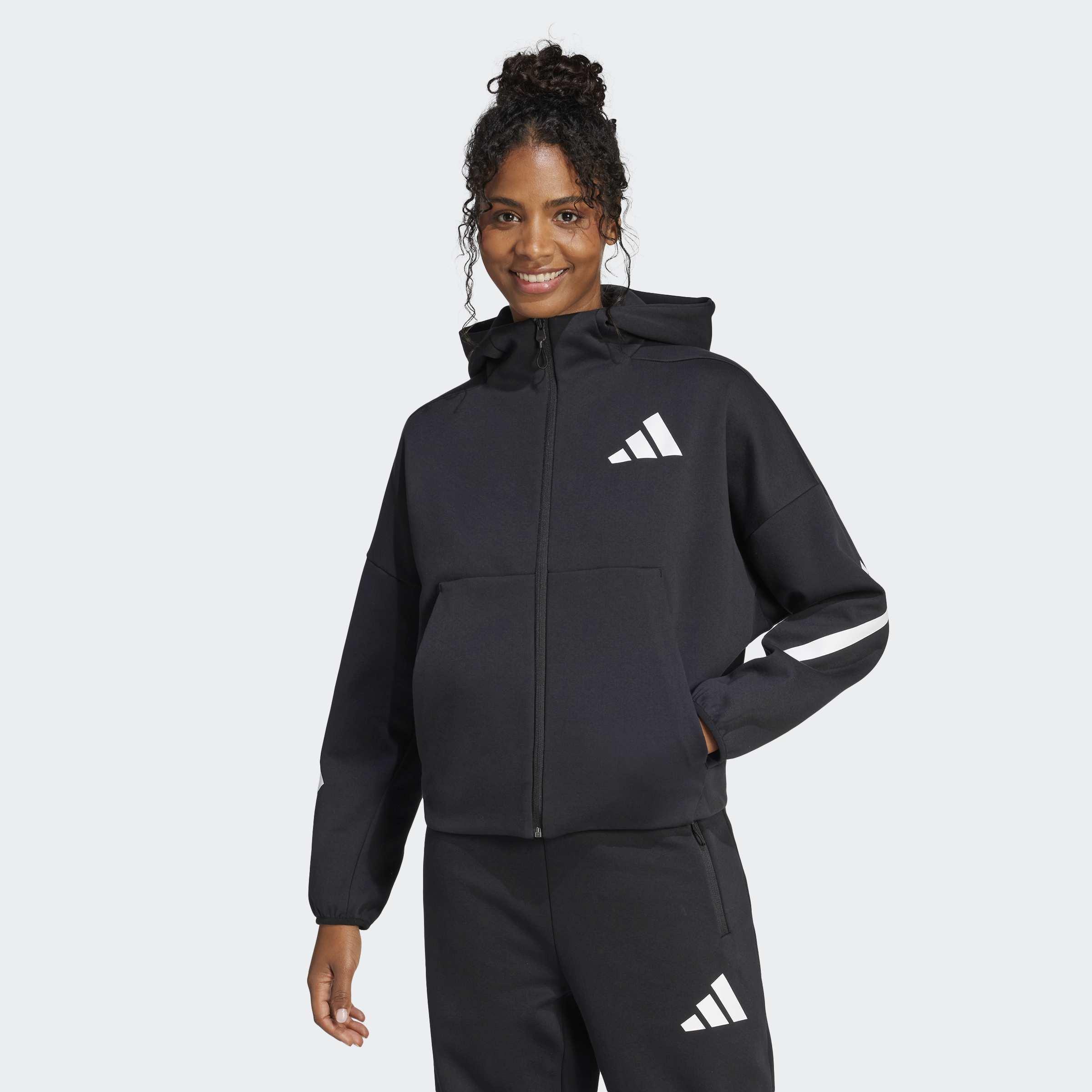 Adidas Z.N.E. Full-Zip Hoodie, Black, A901_ONE, large image number 6