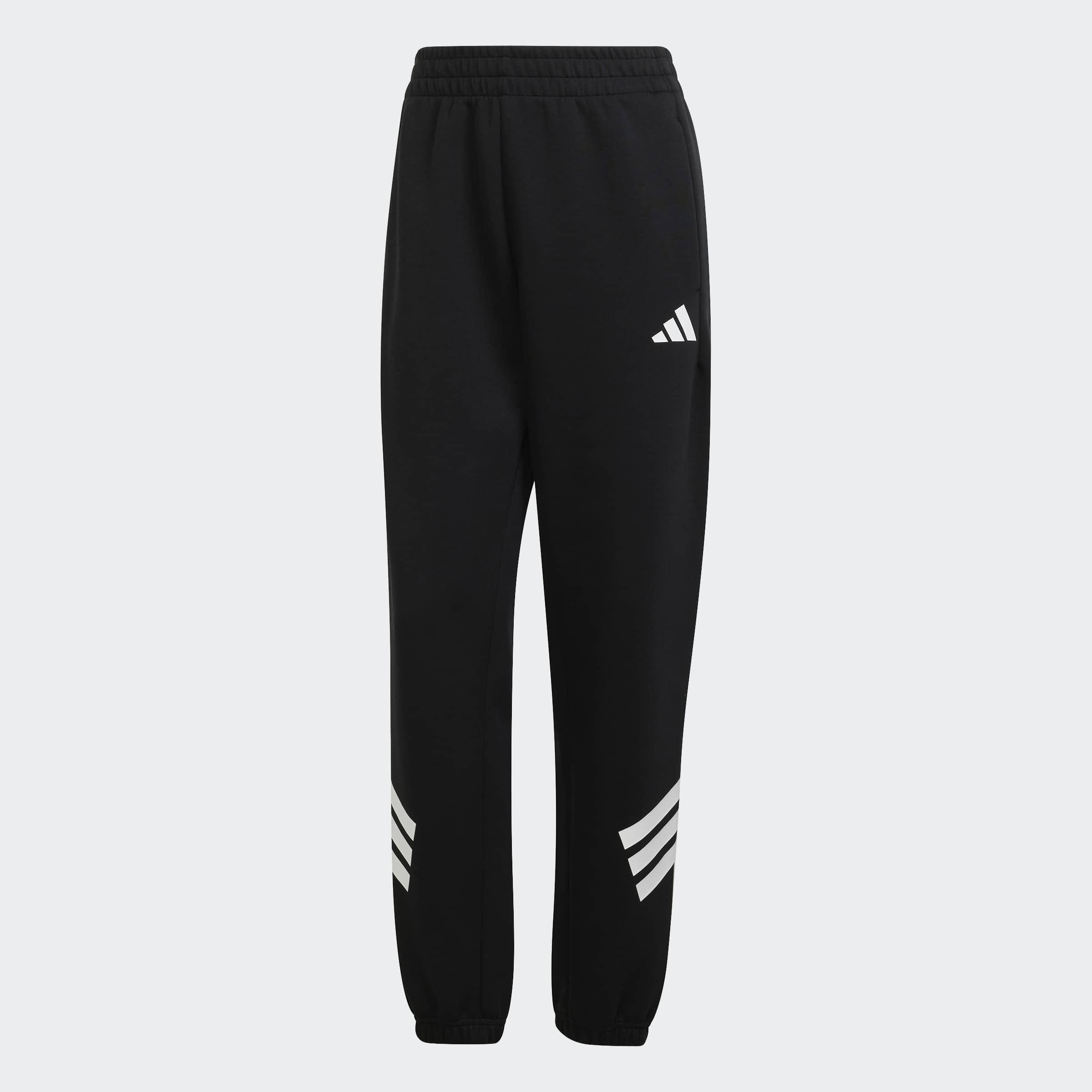 Future Icons 3-Stripes Tracksuit Bottoms, Black