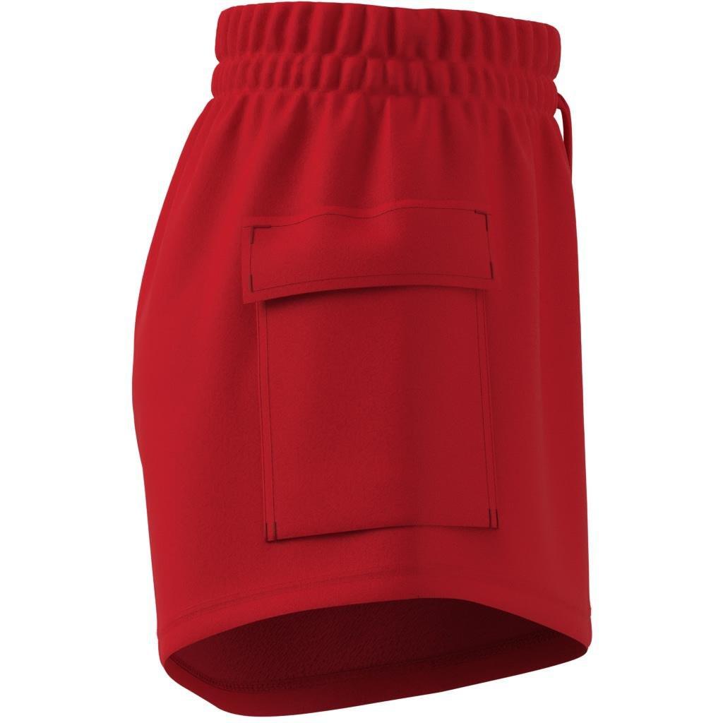 Essentials Small Logo French Terry Cargo Shorts, Red, A901_ONE, large image number 11