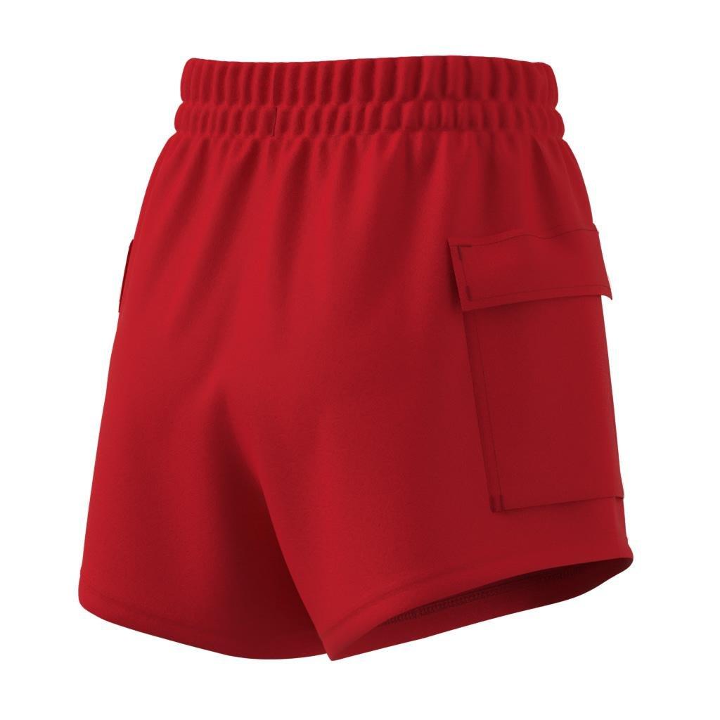Essentials Small Logo French Terry Cargo Shorts, Red, A901_ONE, large image number 14