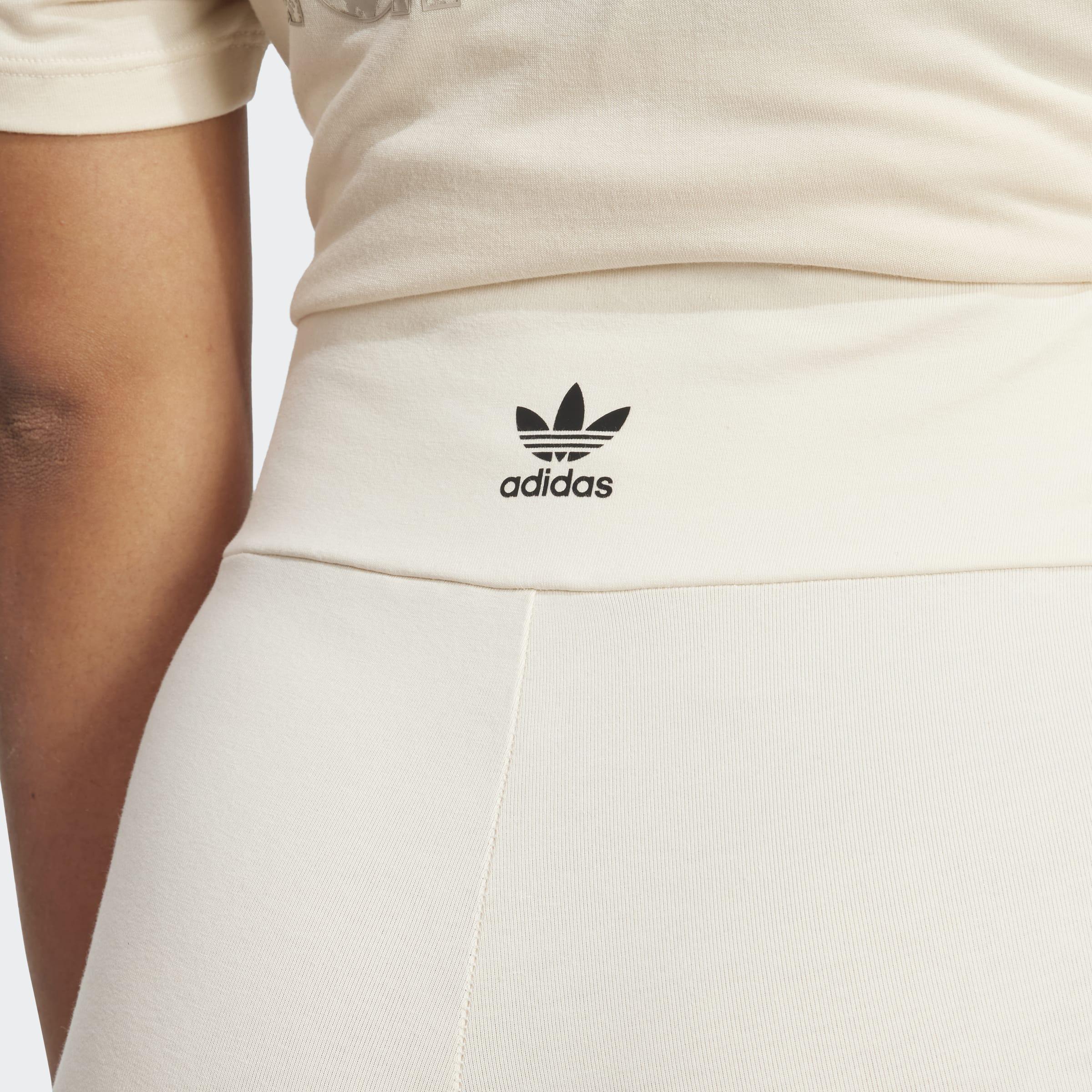 Snakeskin 3-Stripes Leggings, White, A901_ONE, large image number 2