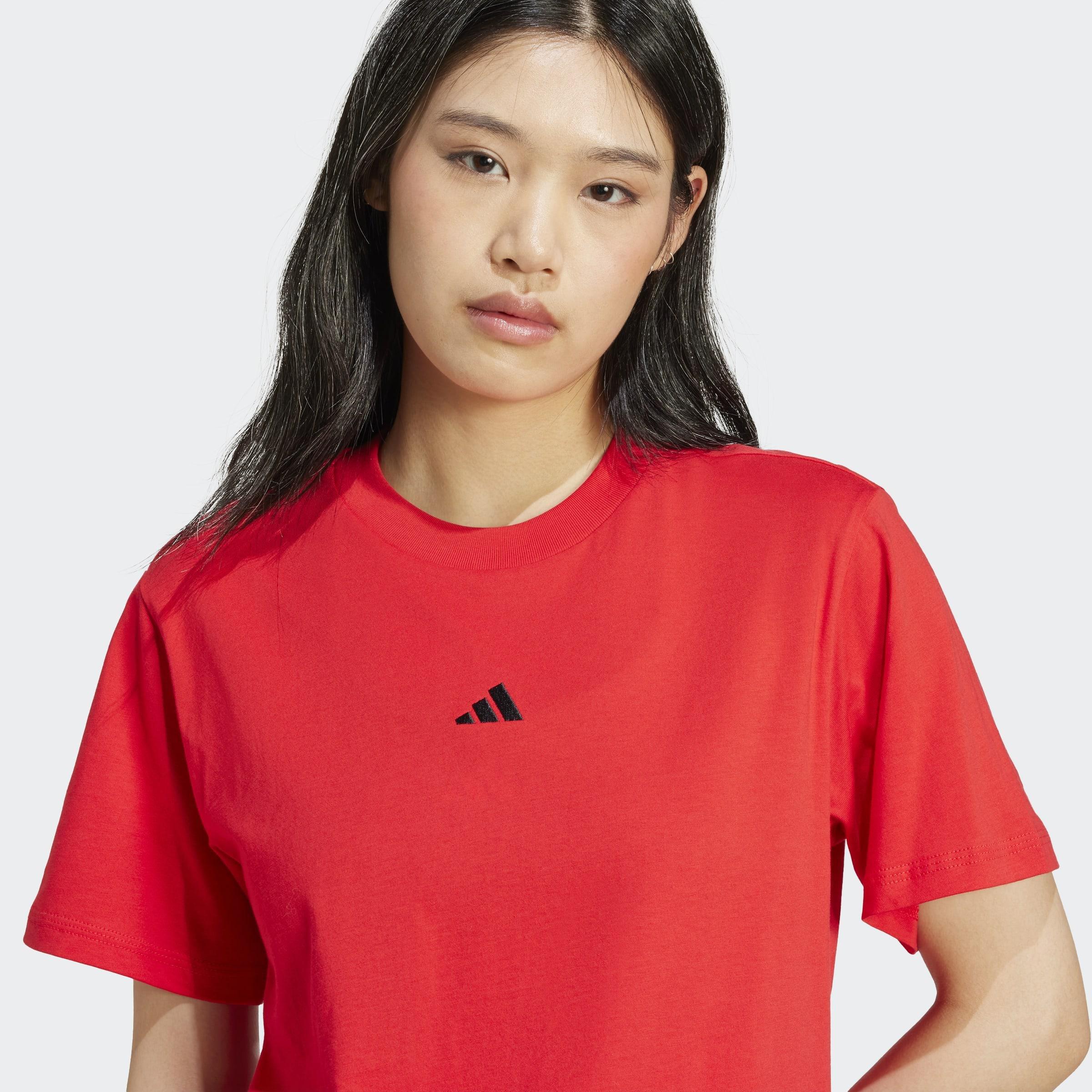 Essentials Small Logo Cotton T-Shirt, Red, A901_ONE, large image number 7