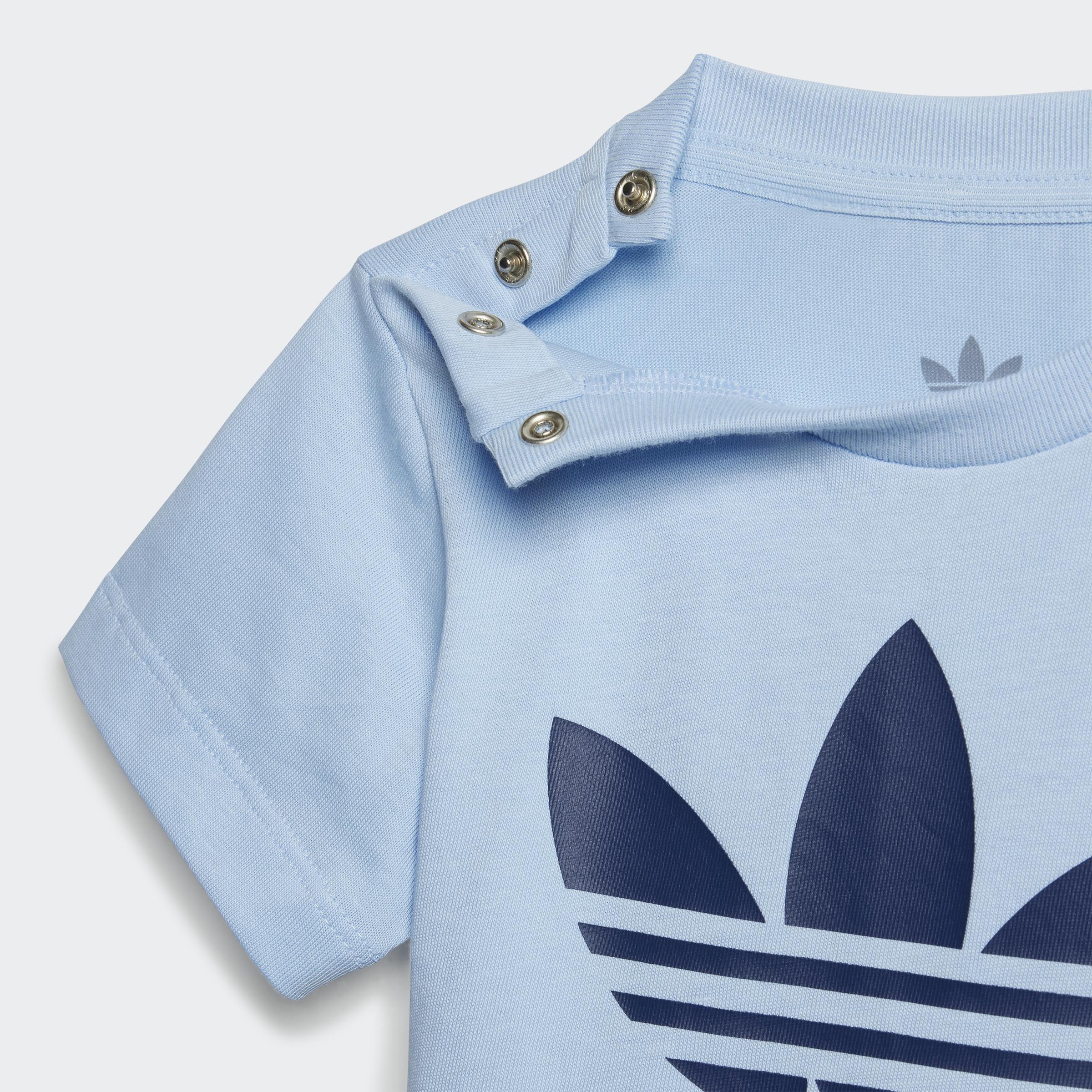 Unisex Shorts Tee Set, Blue, A901_ONE, large image number 2