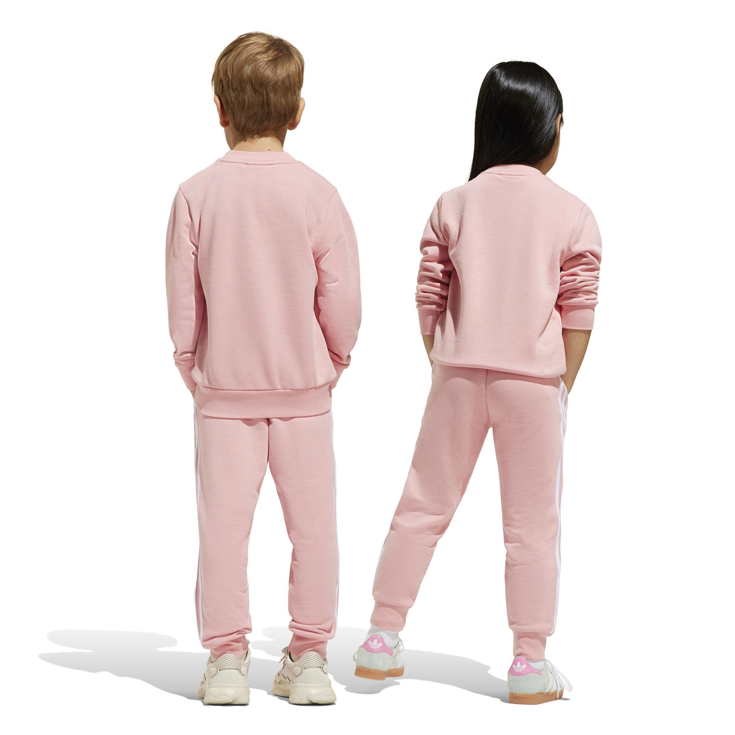 Kids Unisex Adicolor Crew Set, Pink, A901_ONE, medium