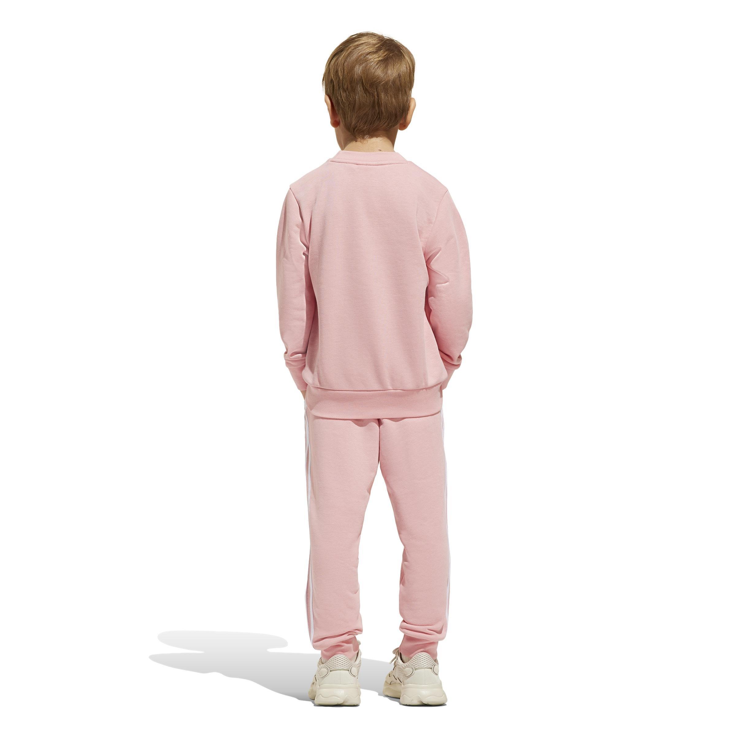 Kids Unisex Adicolor Crew Set, Pink, A901_ONE, medium