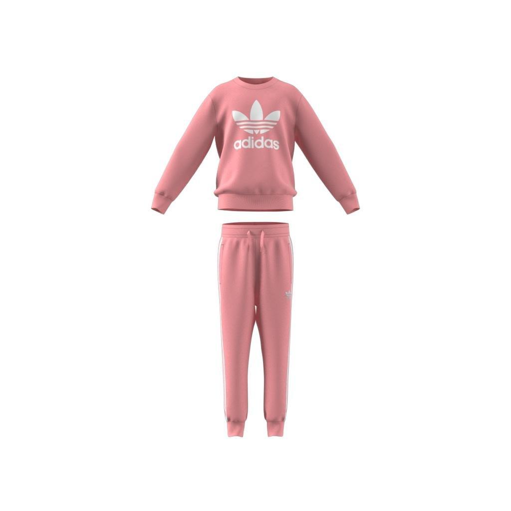 Kids Unisex Adicolor Crew Set, Pink, A901_ONE, large image number 11