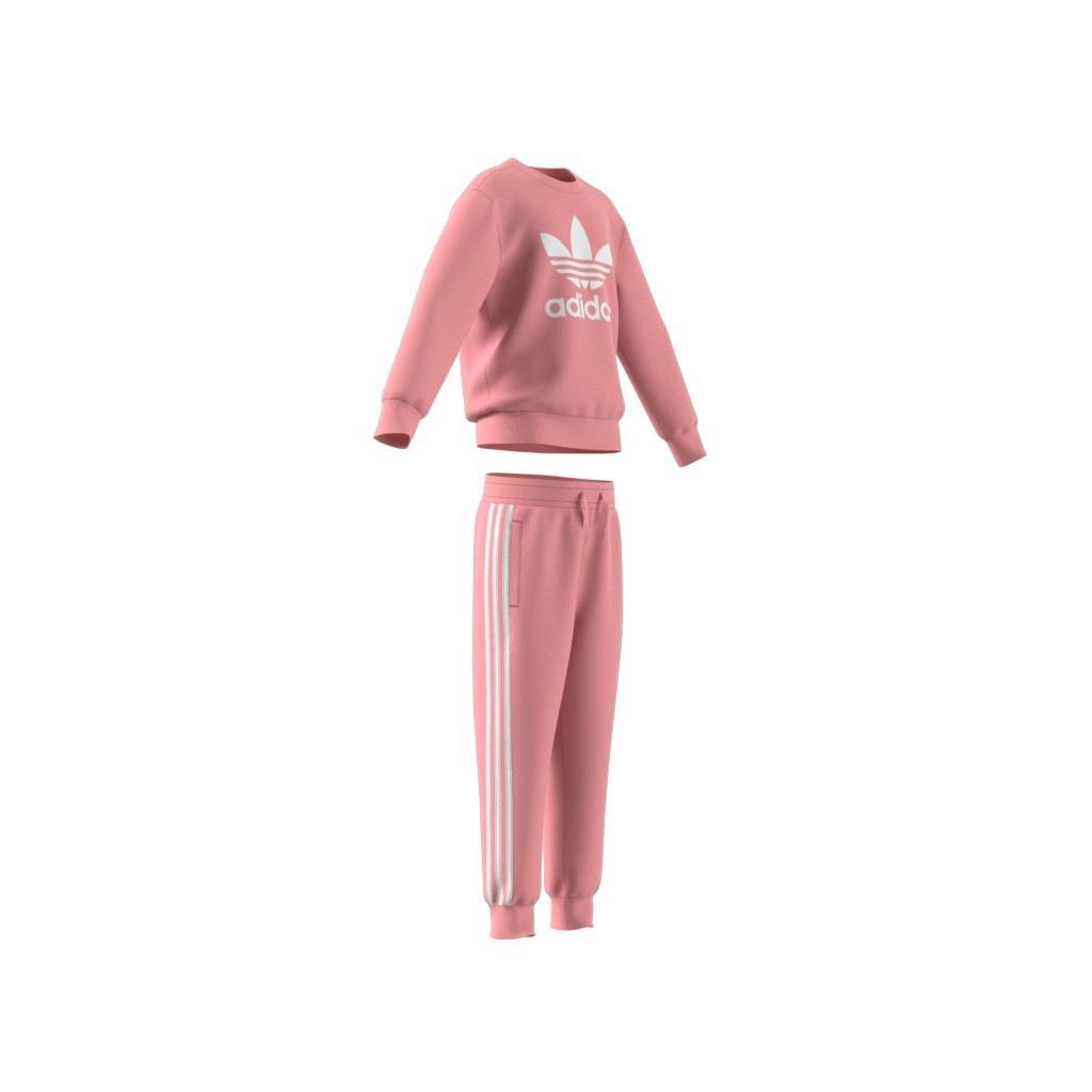 Kids Unisex Adicolor Crew Set, Pink, A901_ONE, large image number 14