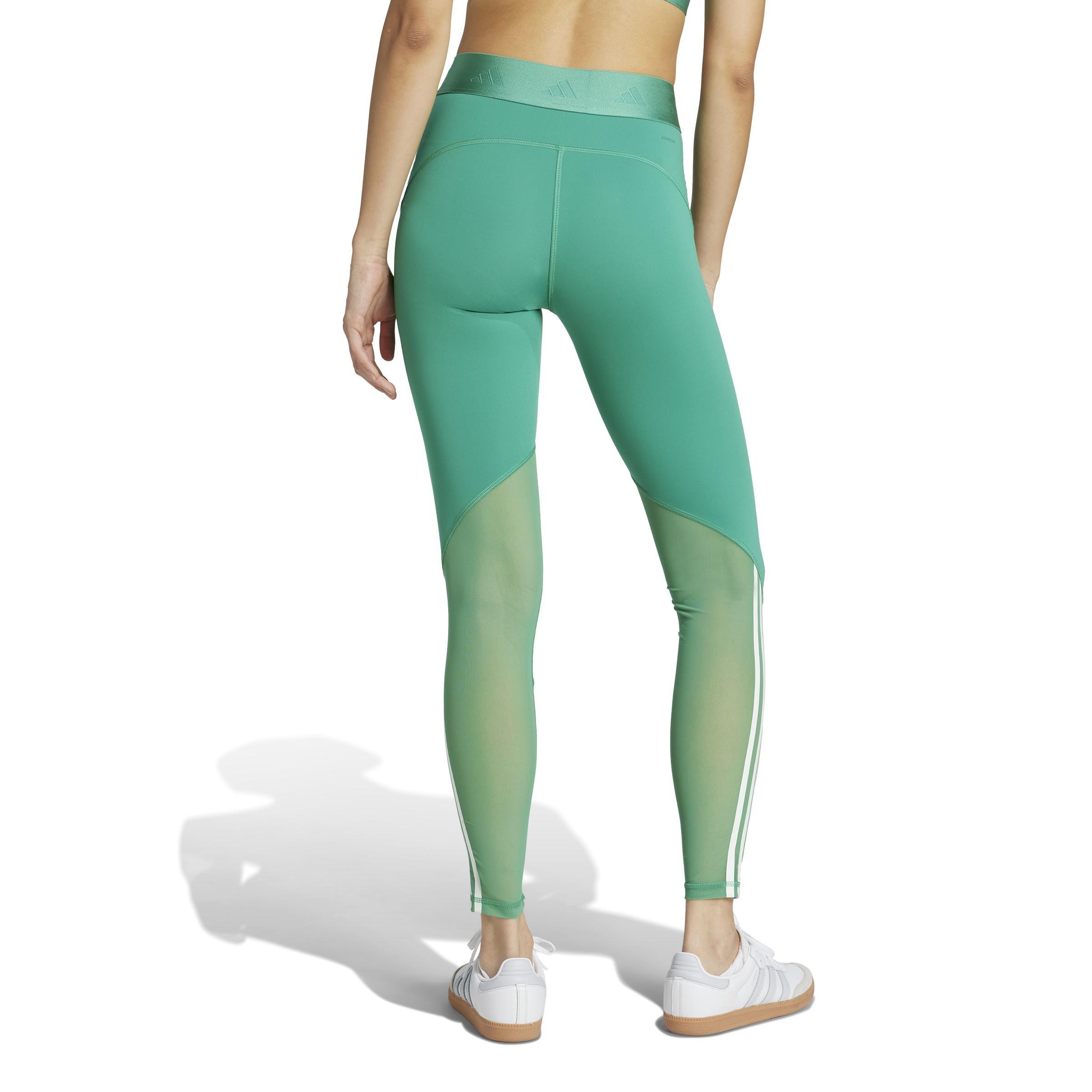 Hyperglam Full-Length Leggings, Green, A901_ONE, large image number 2