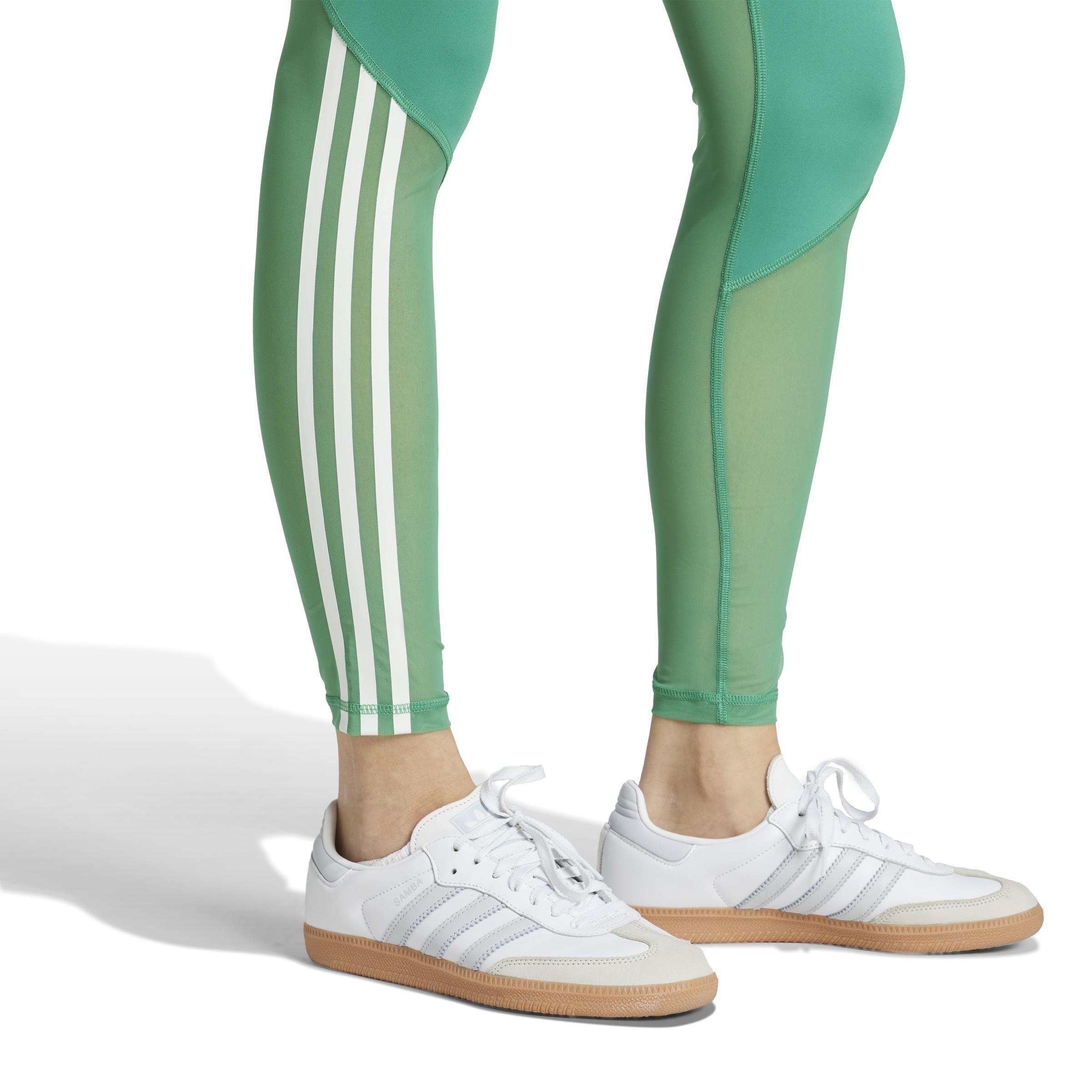 Hyperglam Full-Length Leggings, Green, A901_ONE, large image number 4