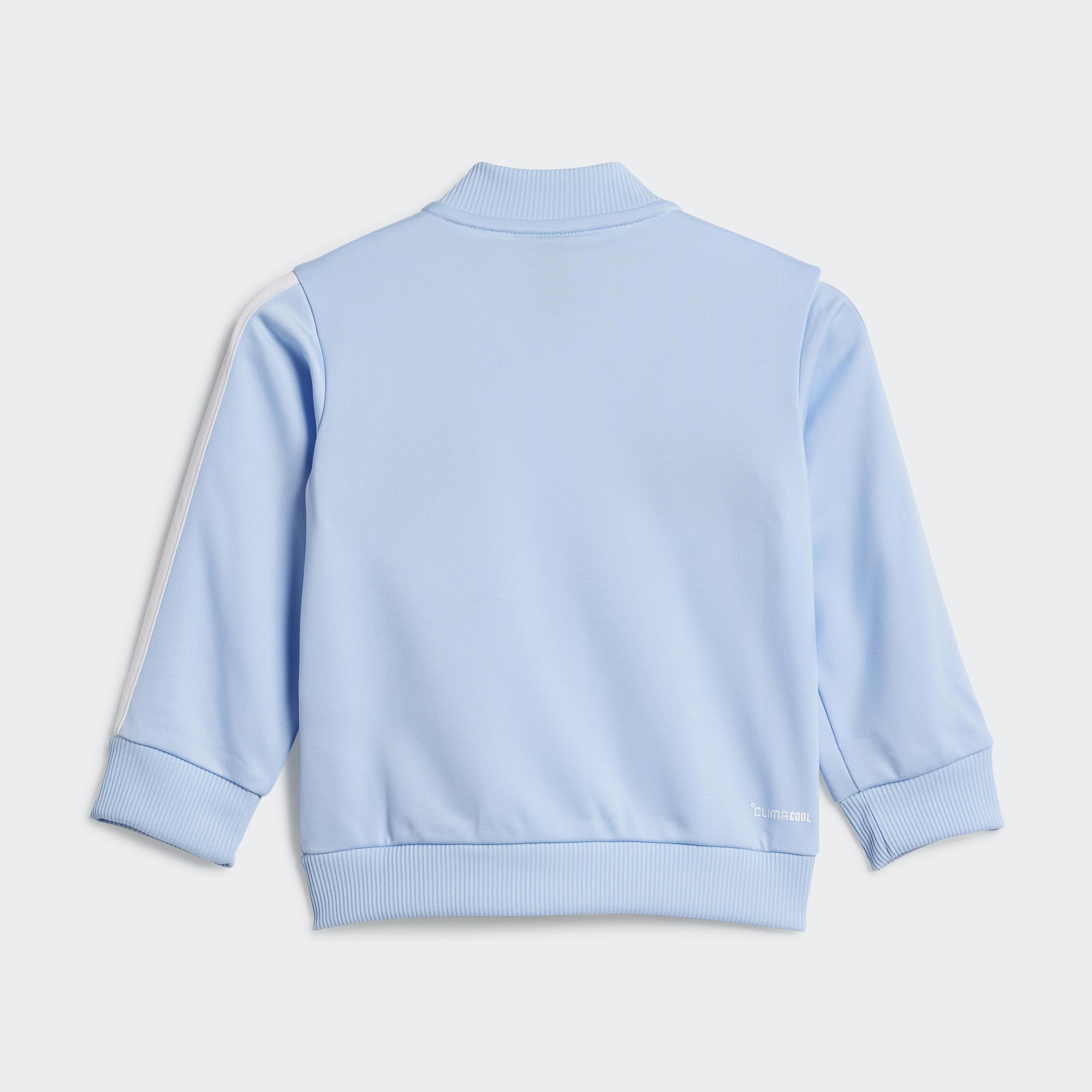 Kids Unisex Seasonal Essentials Tiberio 3-Stripes Tricot Track Suit, Blue, A901_ONE, large image number 6