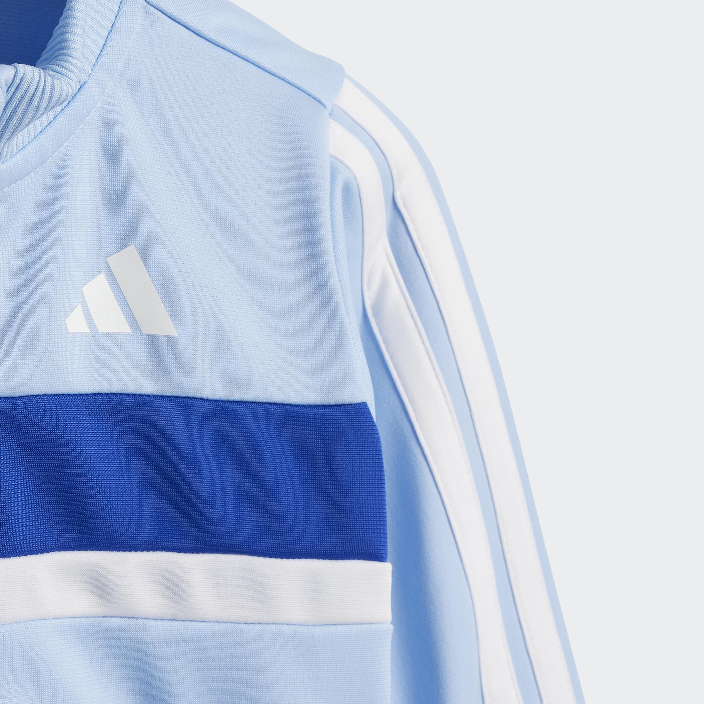 Kids Unisex Seasonal Essentials Tiberio 3-Stripes Tricot Track Suit, Blue, A901_ONE, large image number 11