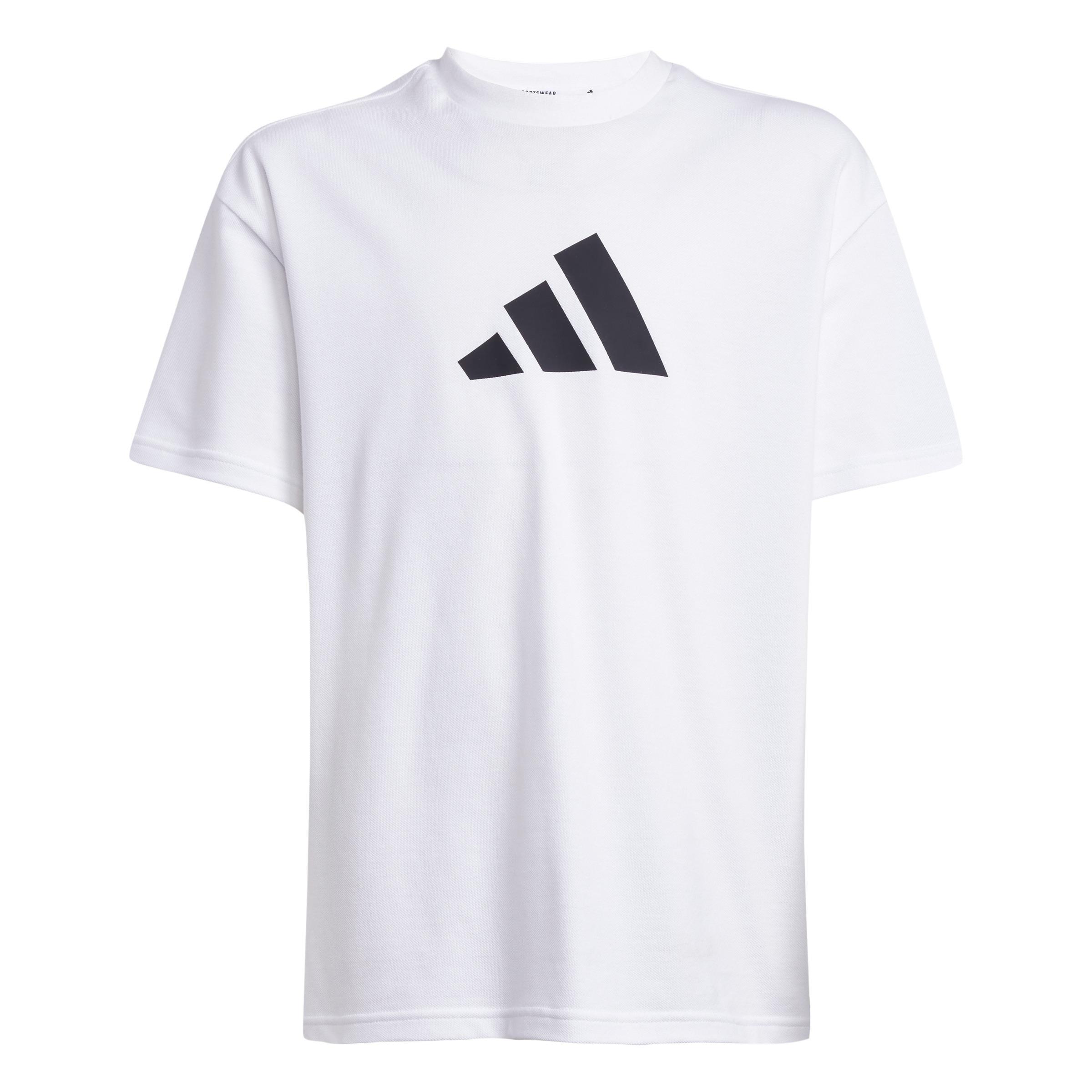 Kids Unisex Future Icons Logo T-Shirt, White, A901_ONE, large image number 0