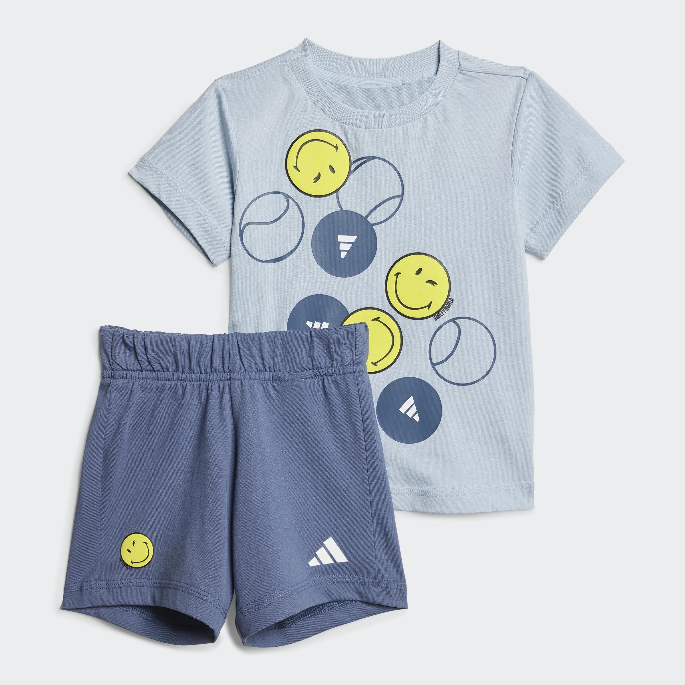 Kids Unisex Adidas X Smileyworld Summerset, Blue, A901_ONE, large image number 3