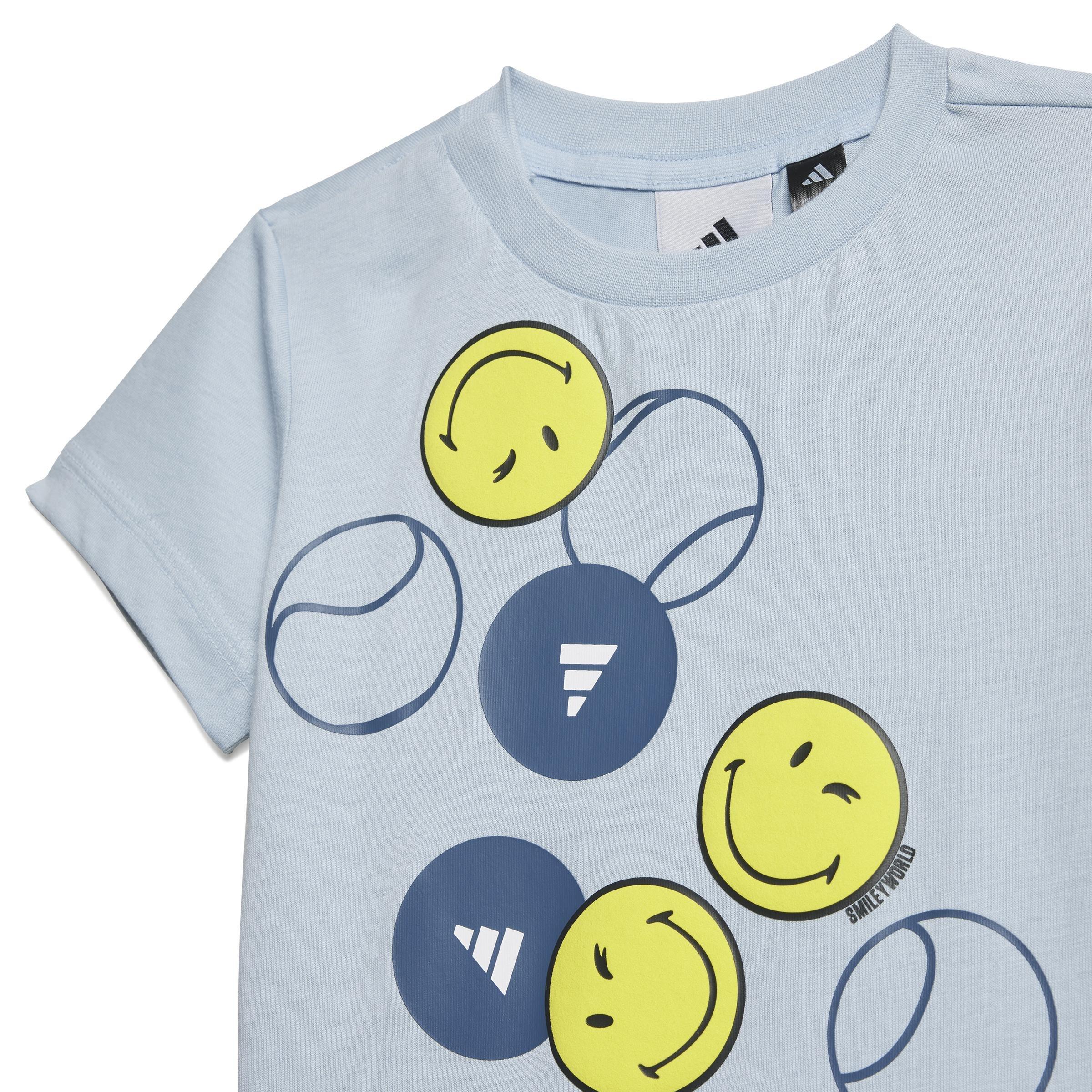 Kids Unisex Adidas X Smileyworld Summerset, Blue, A901_ONE, large image number 8