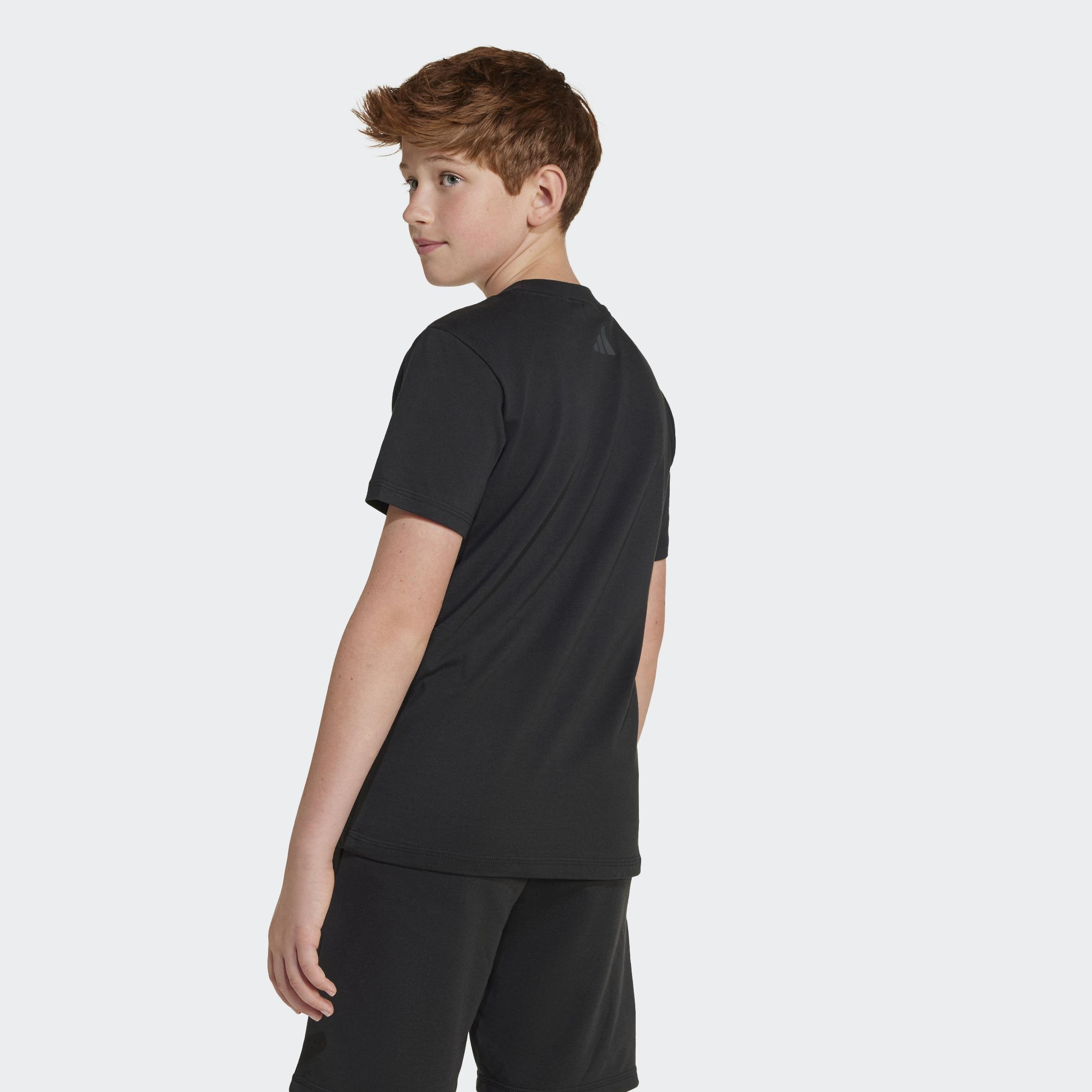 Kids Unisex adidas x Smileyworld Graphics Tee, Black, A901_ONE, large image number 4