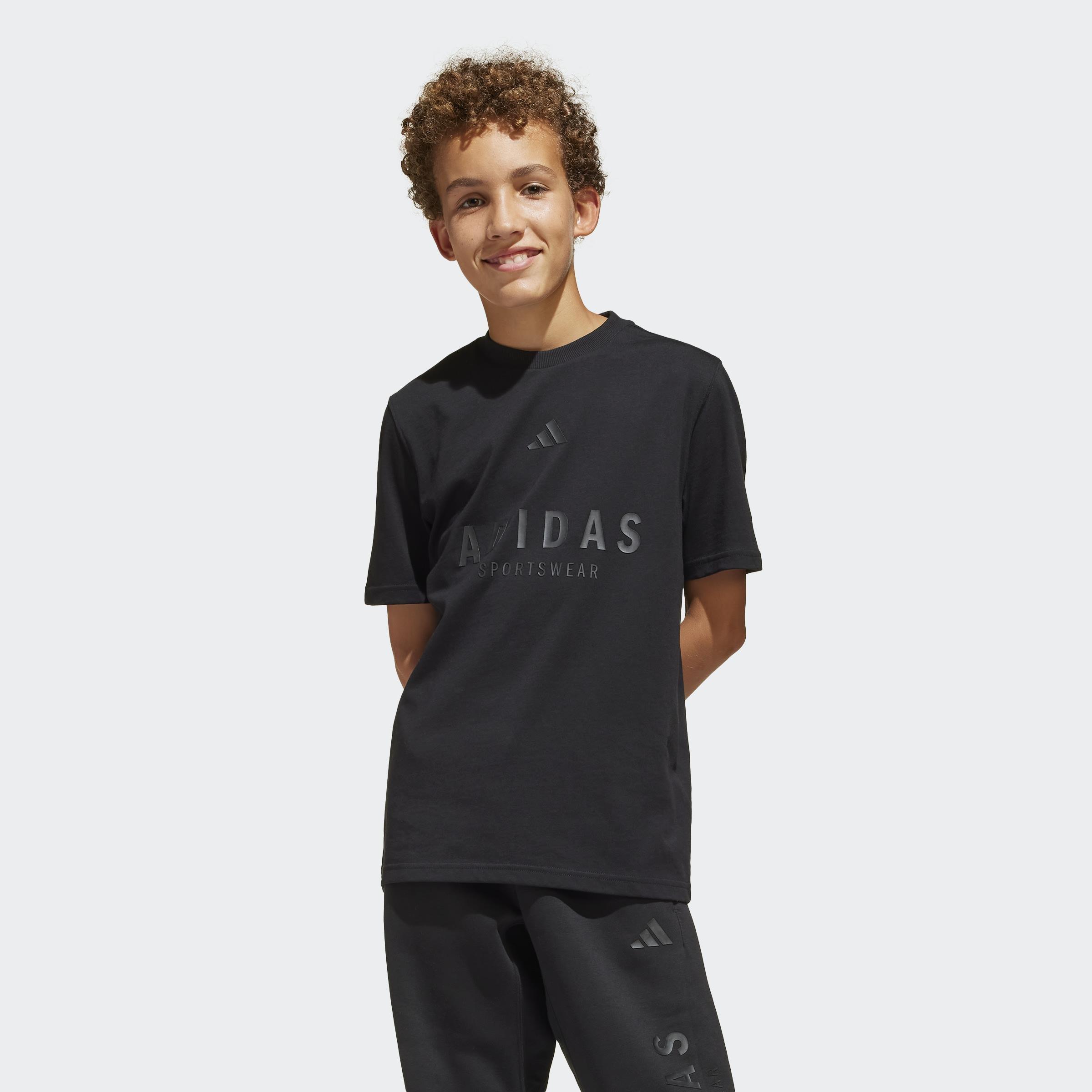 Kids Unisex ALL SZN Graphic T-Shirt, Black