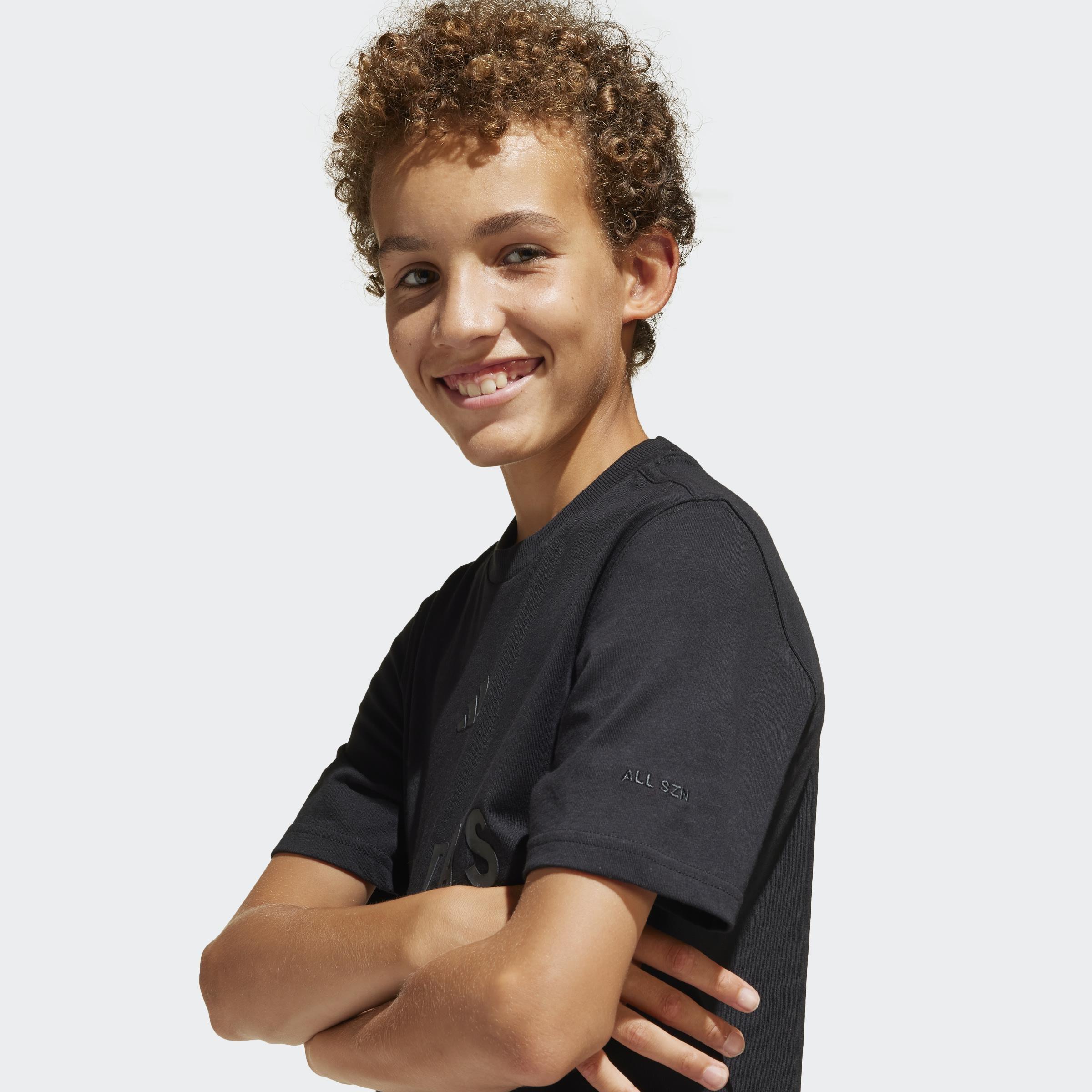Kids Unisex ALL SZN Graphic T-Shirt, Black, A901_ONE, large image number 9