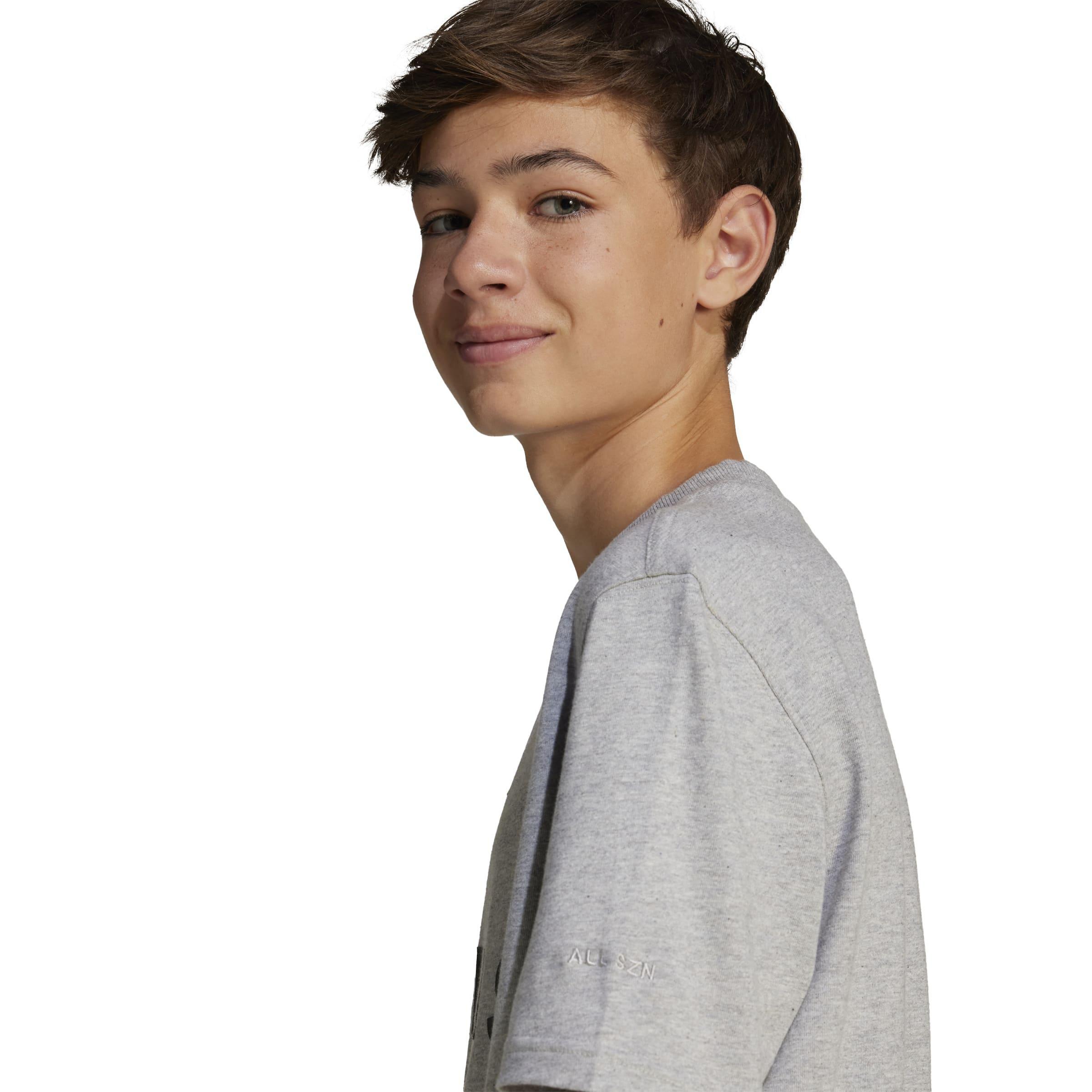 Kids Unisex ALL SZN Graphic T-Shirt, Grey, A901_ONE, large image number 3