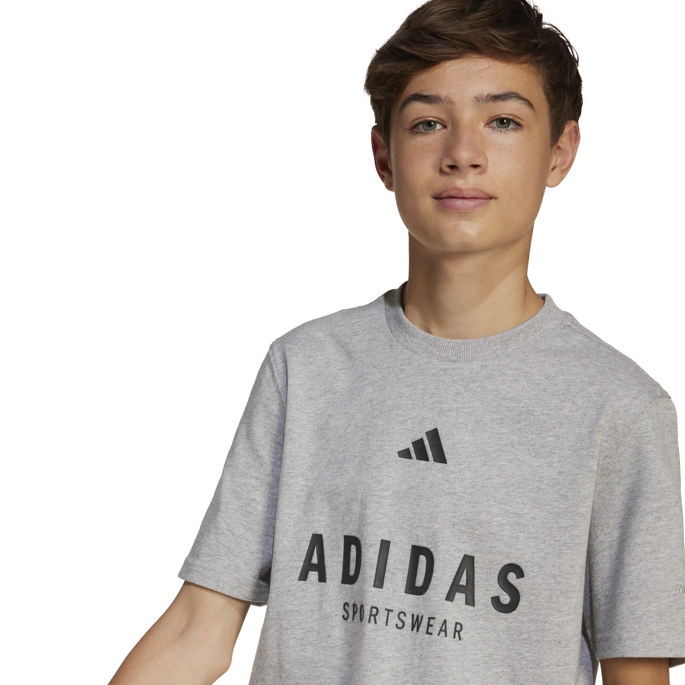 Kids Unisex ALL SZN Graphic T-Shirt, Grey, A901_ONE, large image number 4