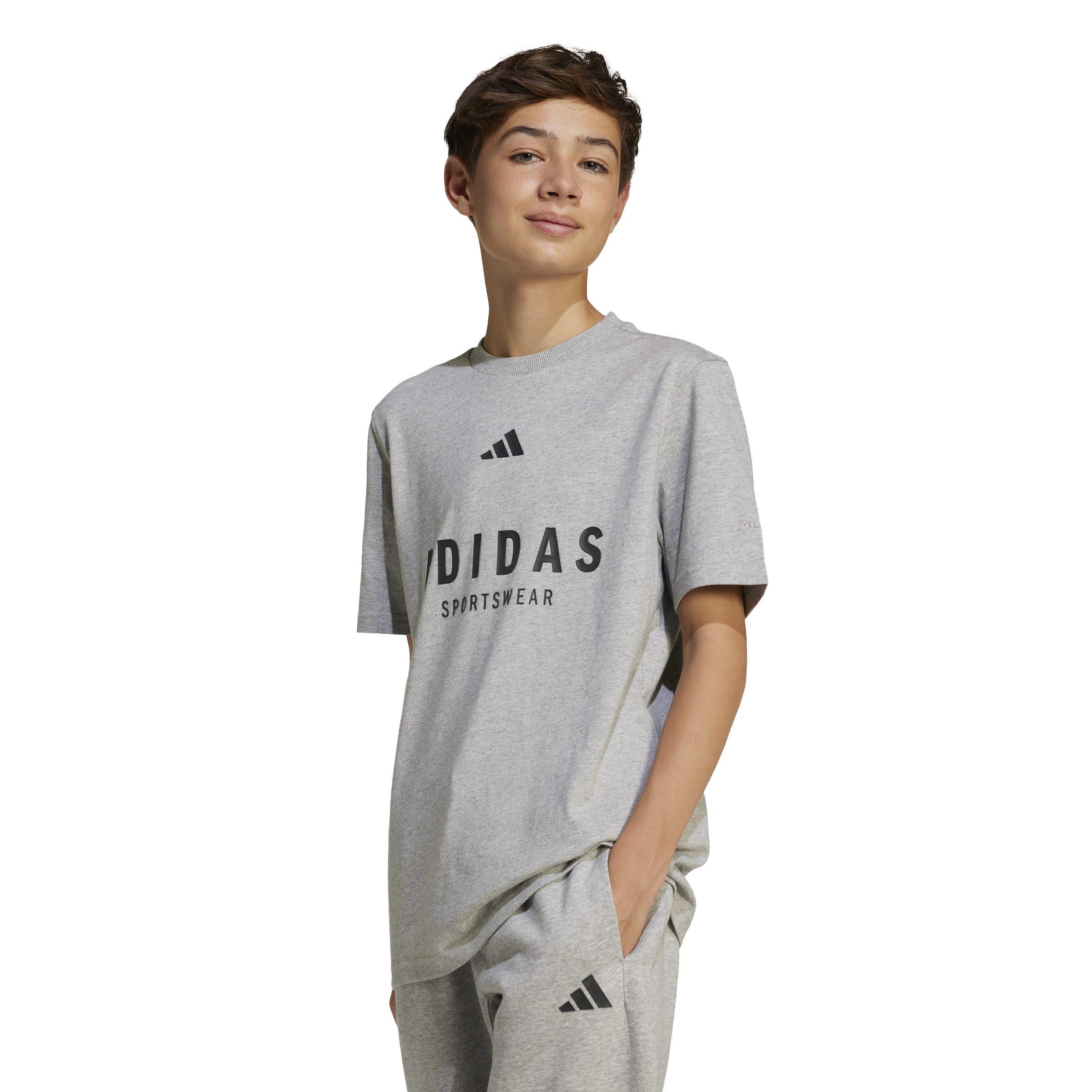 Kids Unisex ALL SZN Graphic T-Shirt, Grey, A901_ONE, large image number 5