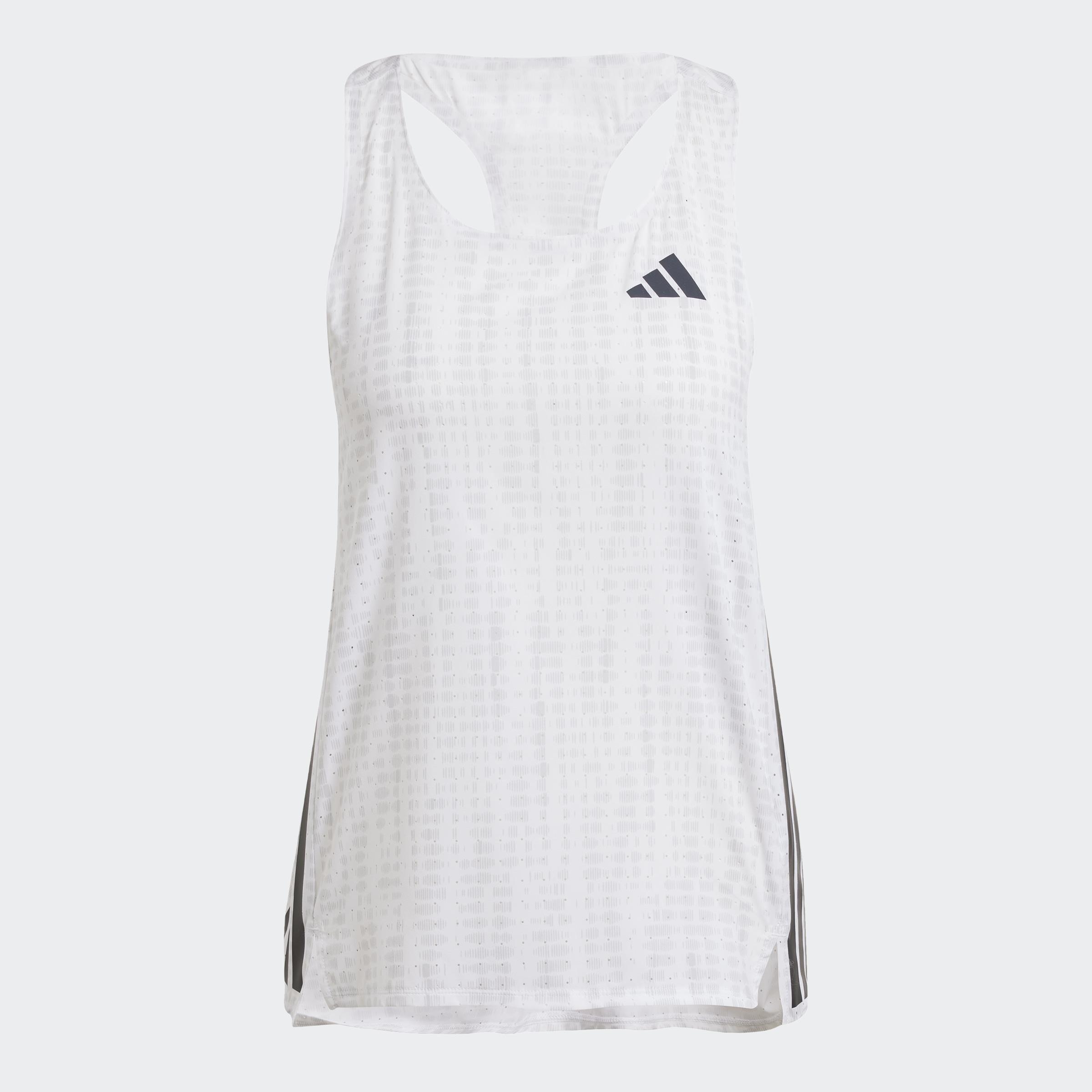 Adizero Running Singlet, White, A901_ONE, large image number 1