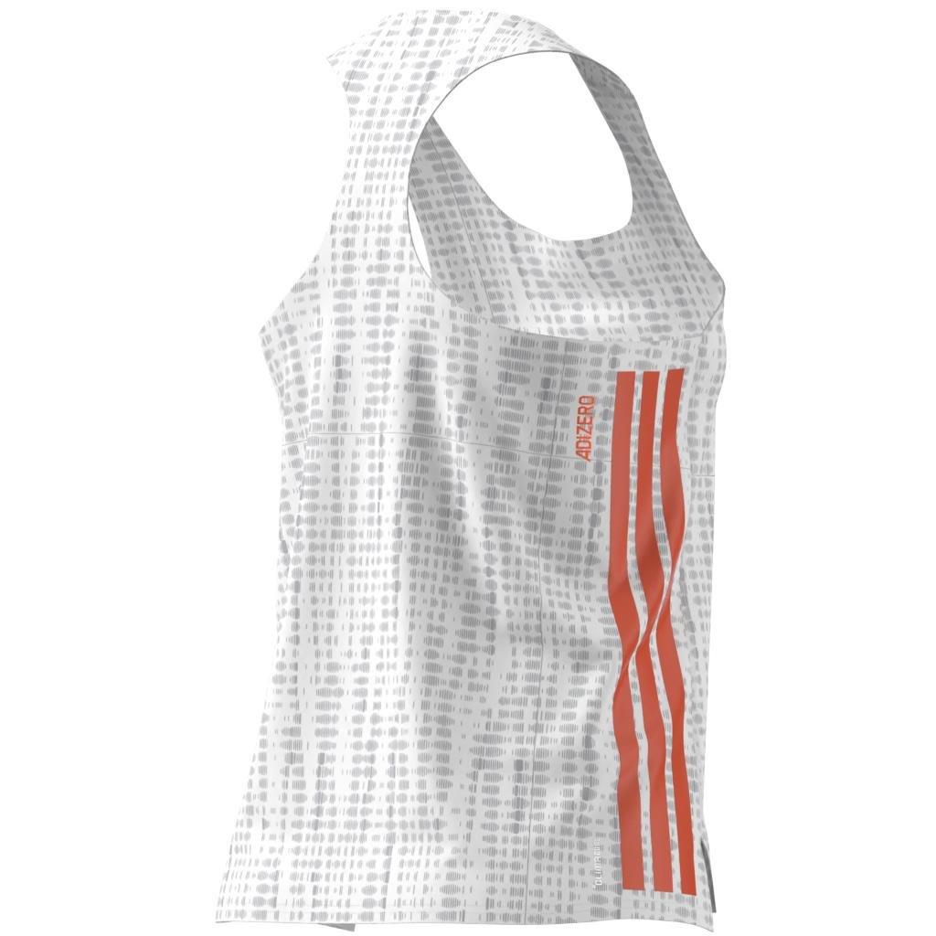 Adizero Running Singlet, White, A901_ONE, large image number 9