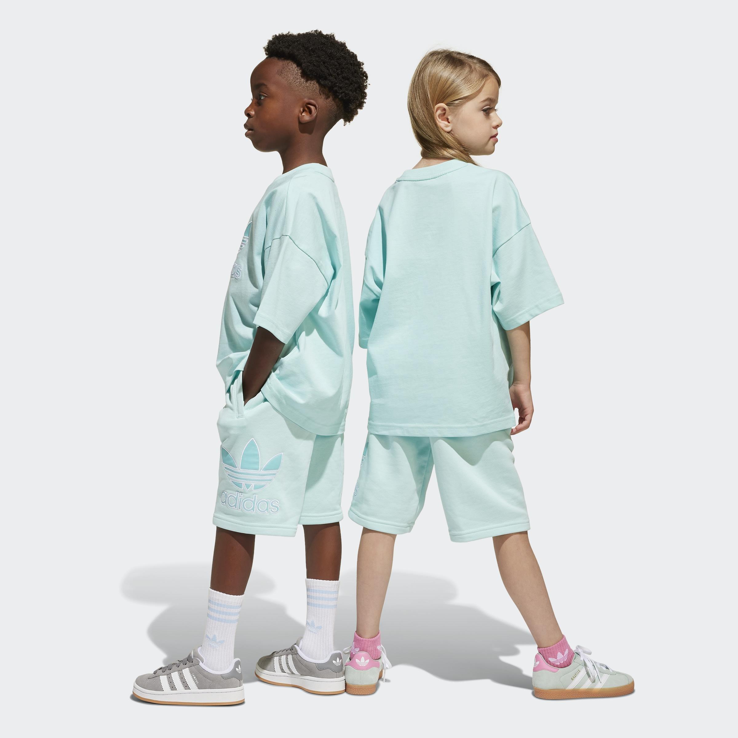 Kids Unisex Short Tee Set, Turquoise, A901_ONE, large image number 4