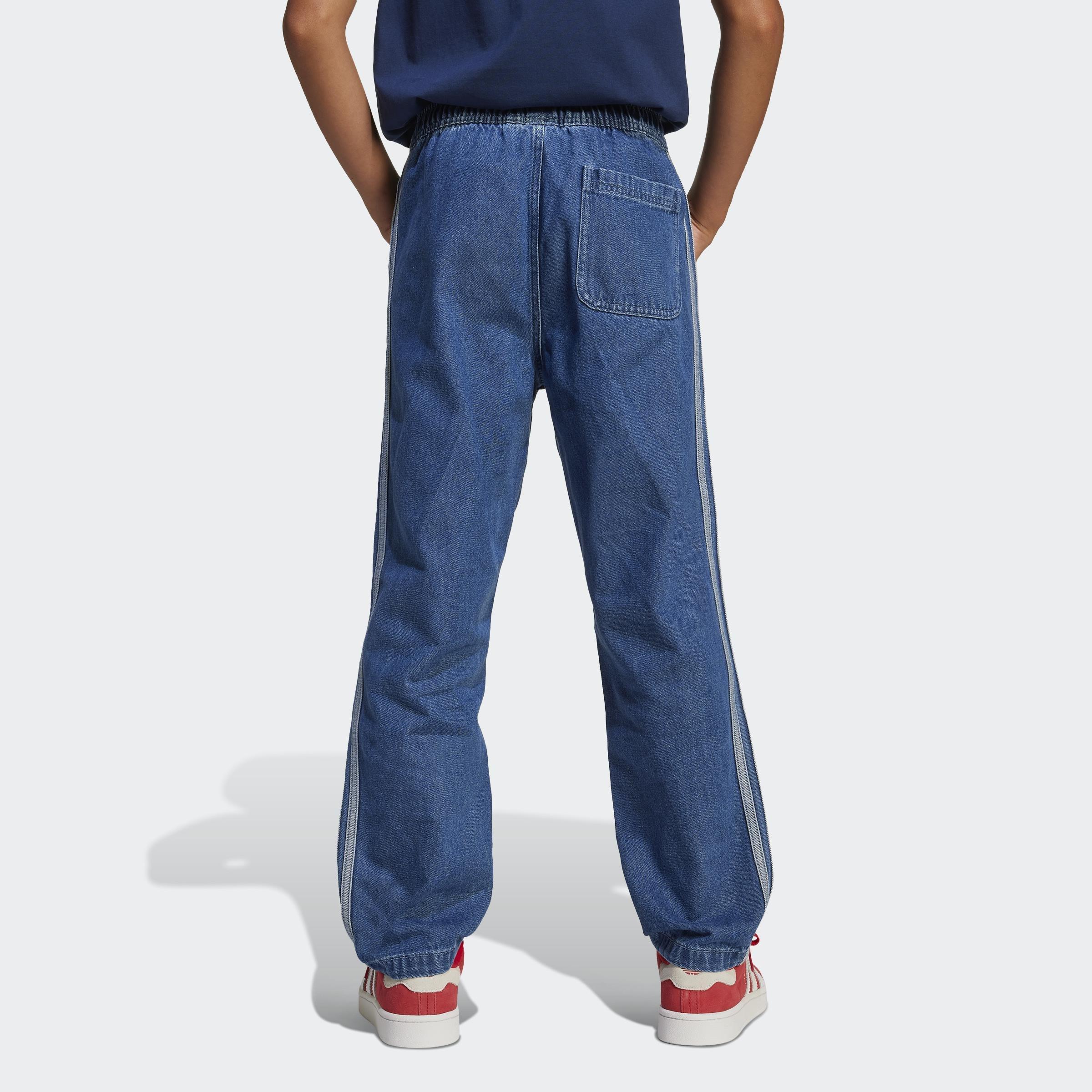 Kids Unisex Denim Joggers, Blue, A901_ONE, large image number 2