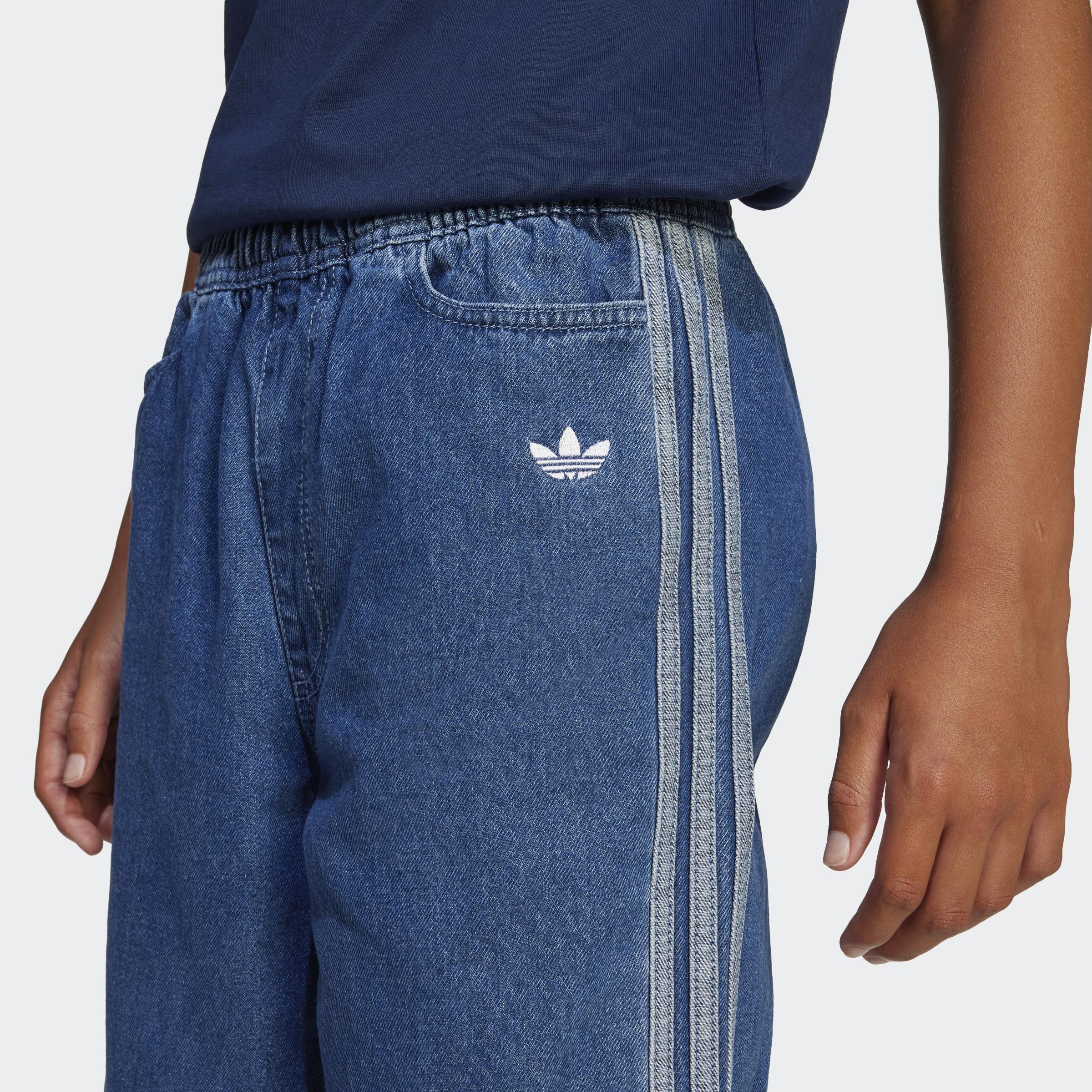 Kids Unisex Denim Joggers, Blue, A901_ONE, large image number 3