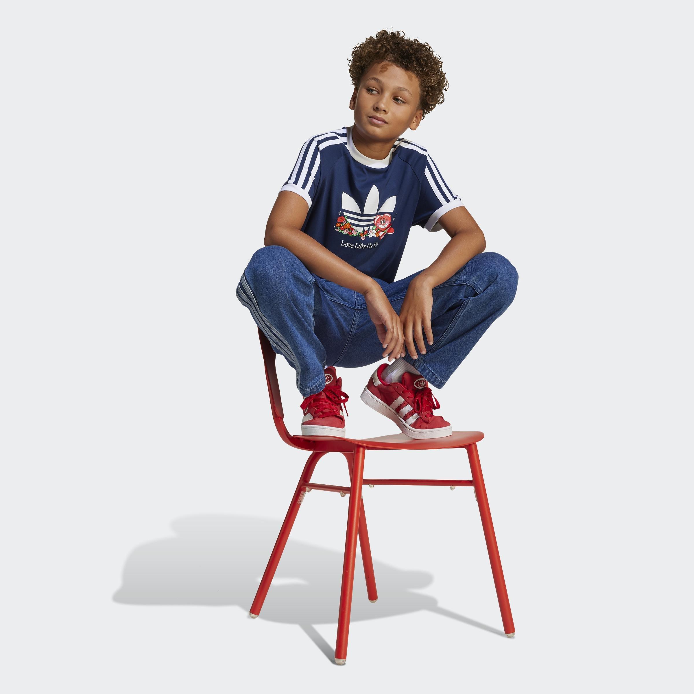 Kids Unisex Denim Joggers, Blue, A901_ONE, large image number 6