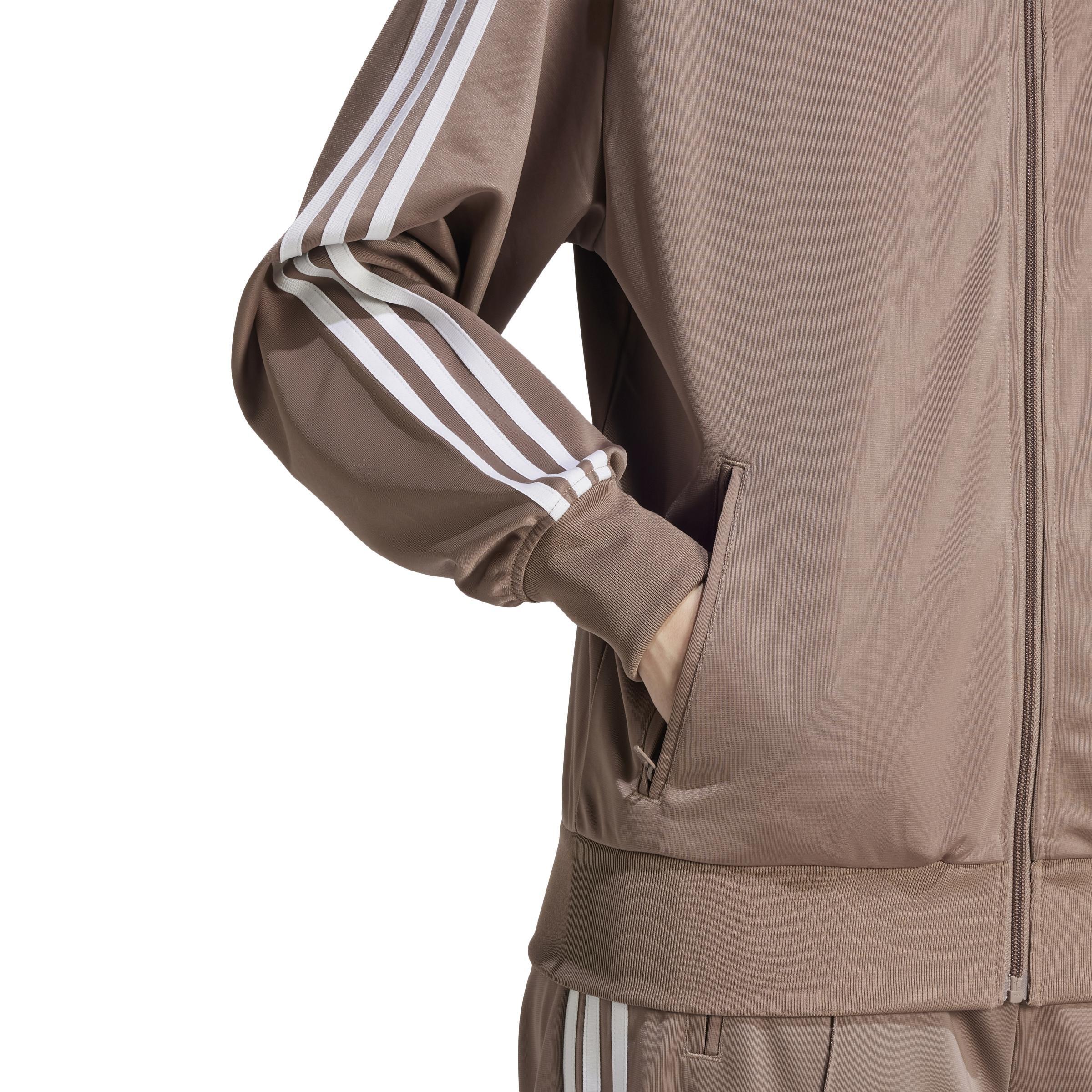 Adicolor Classic Firebird Loose Track Top, Brown, A901_ONE, large image number 4