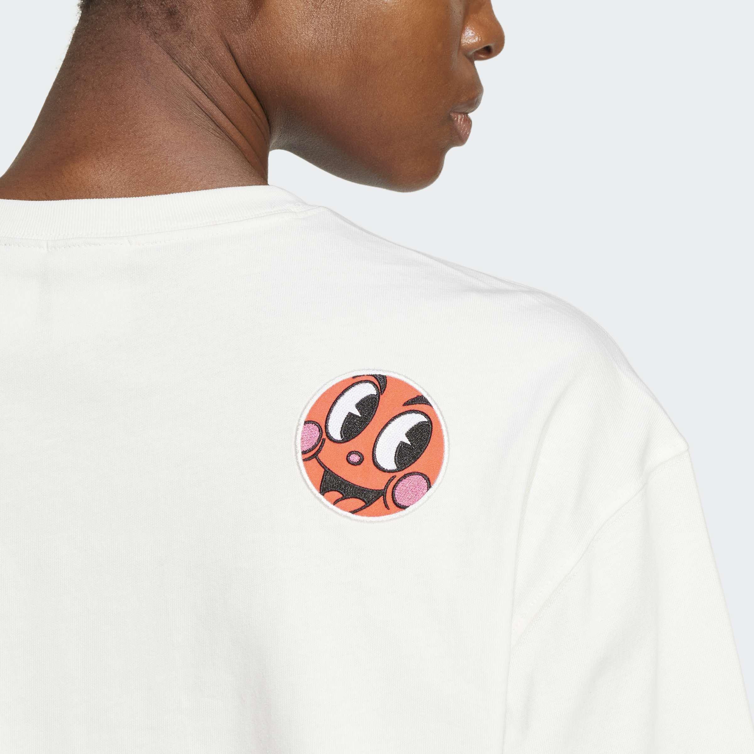 adidas Originals Graphic T-Shirt, White, A901_ONE, large image number 7