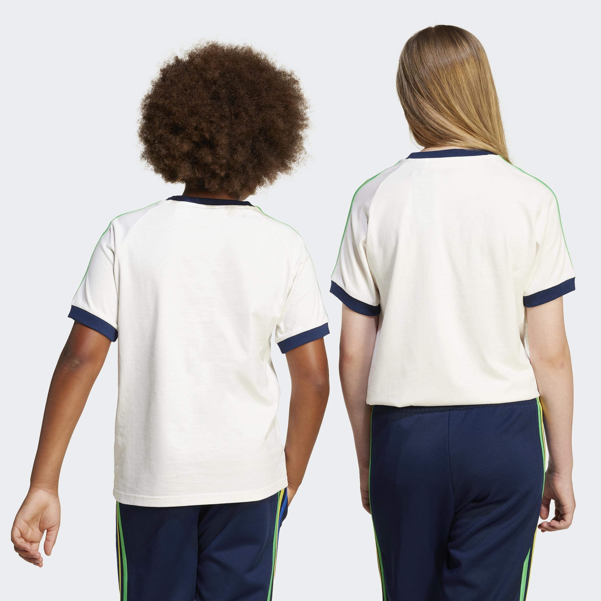 Kids Unisex 3-Stripes T-Shirt, White