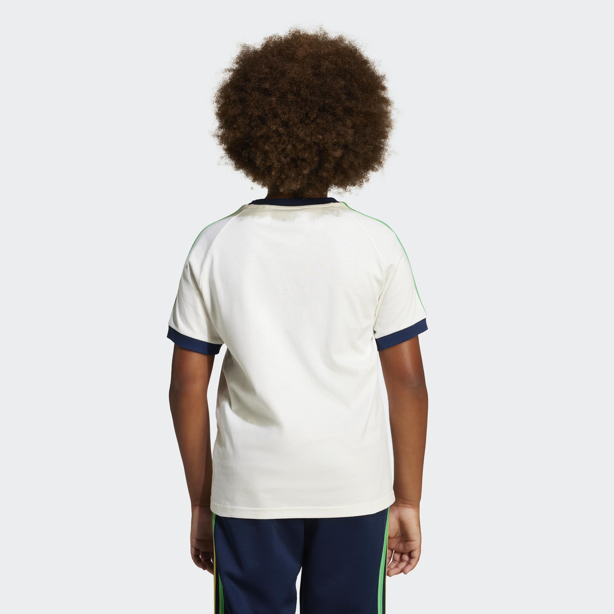 Kids Unisex 3-Stripes T-Shirt, White, A901_ONE, large image number 2