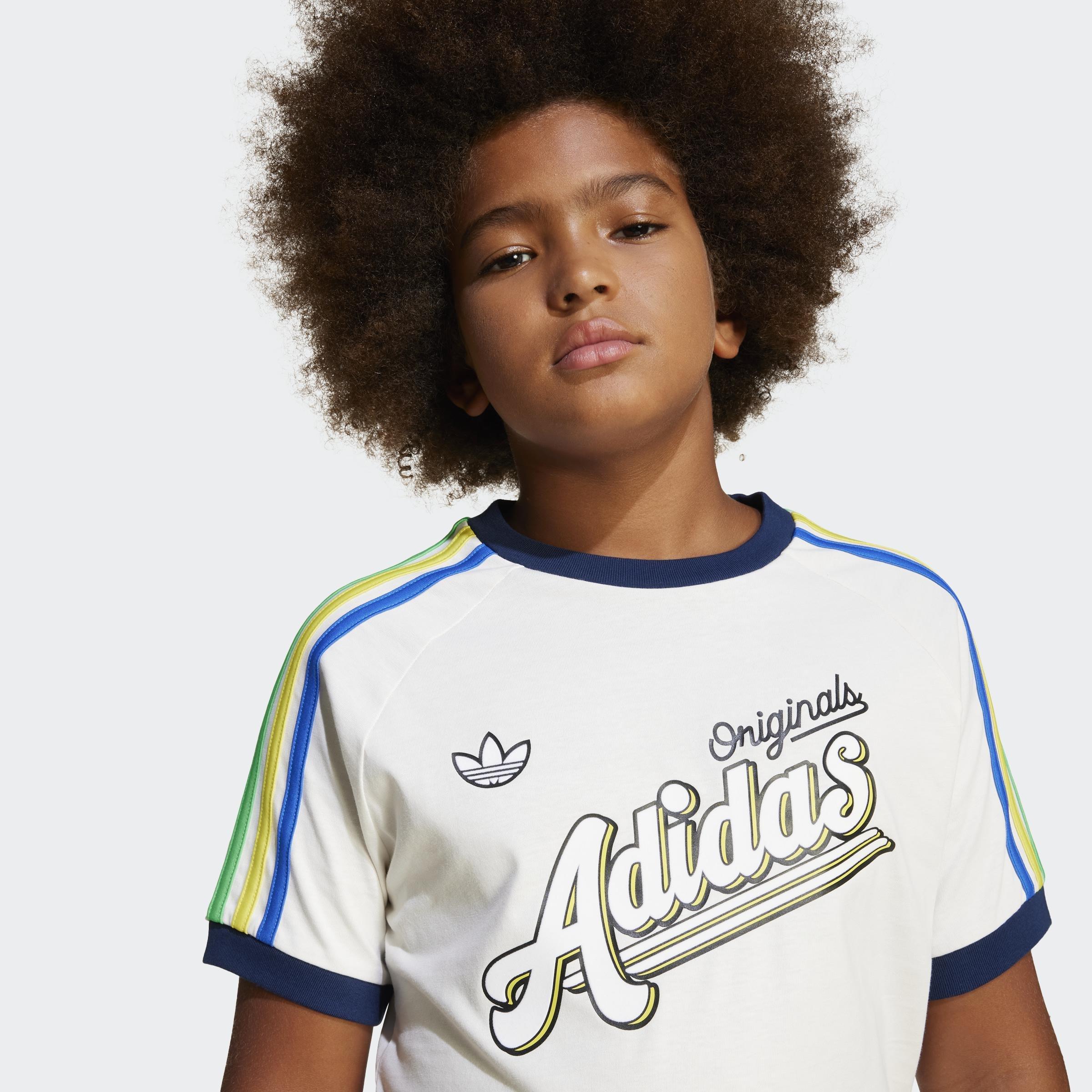 Kids Unisex 3-Stripes T-Shirt, White, A901_ONE, large image number 4