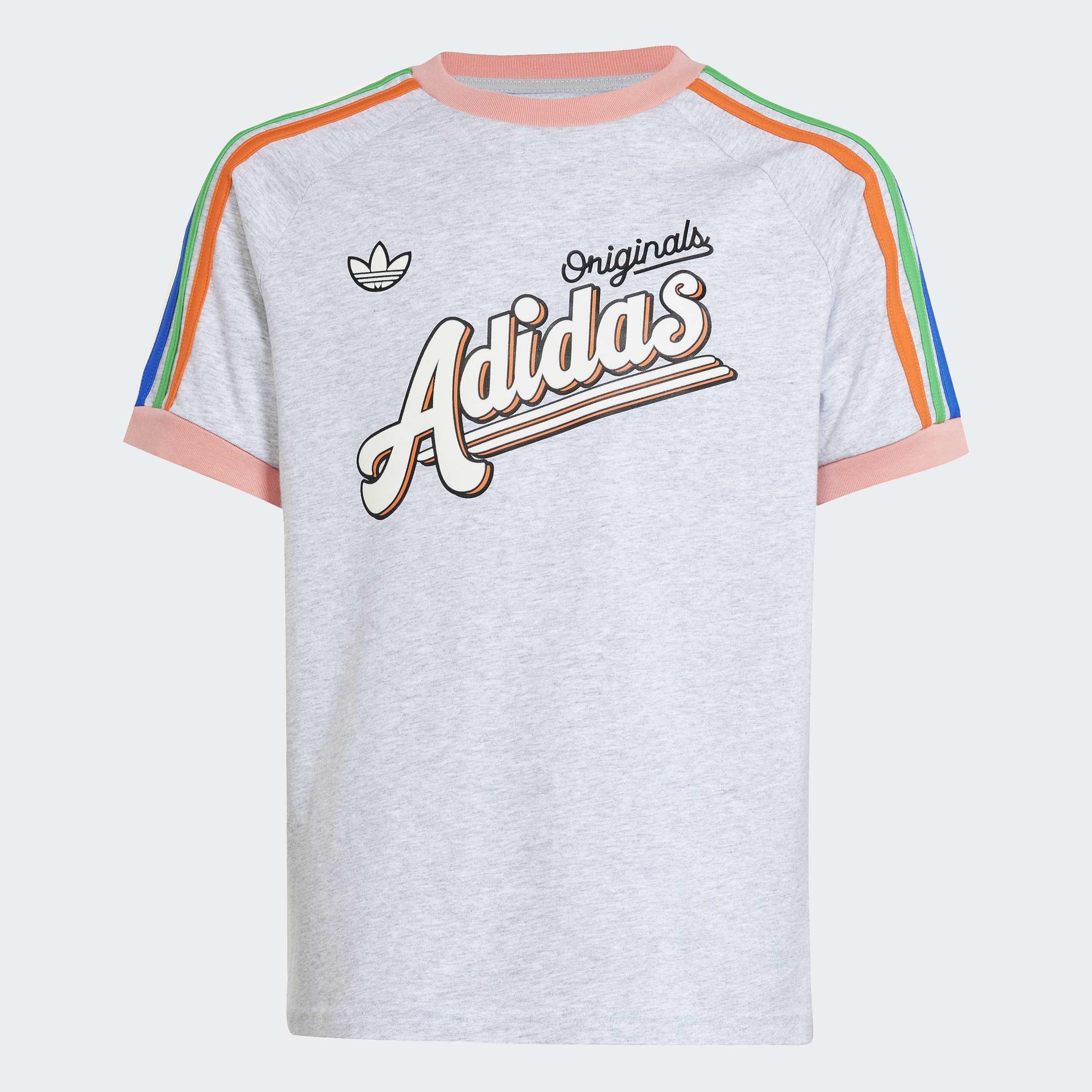 Kids Unisex 3-Stripes T-Shirt, Grey