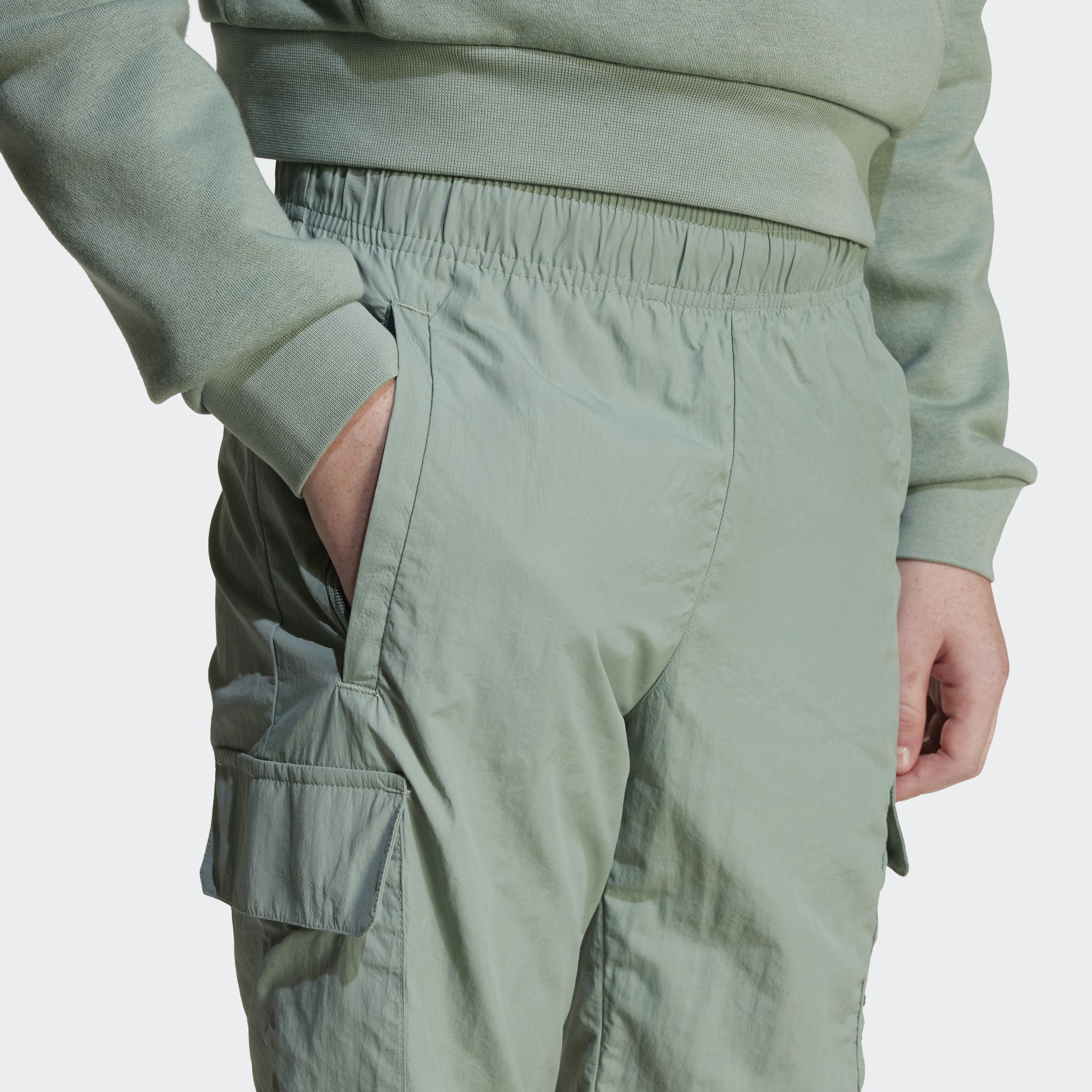 Kids Unisex Cargo Shorts, Green, A901_ONE, large image number 4