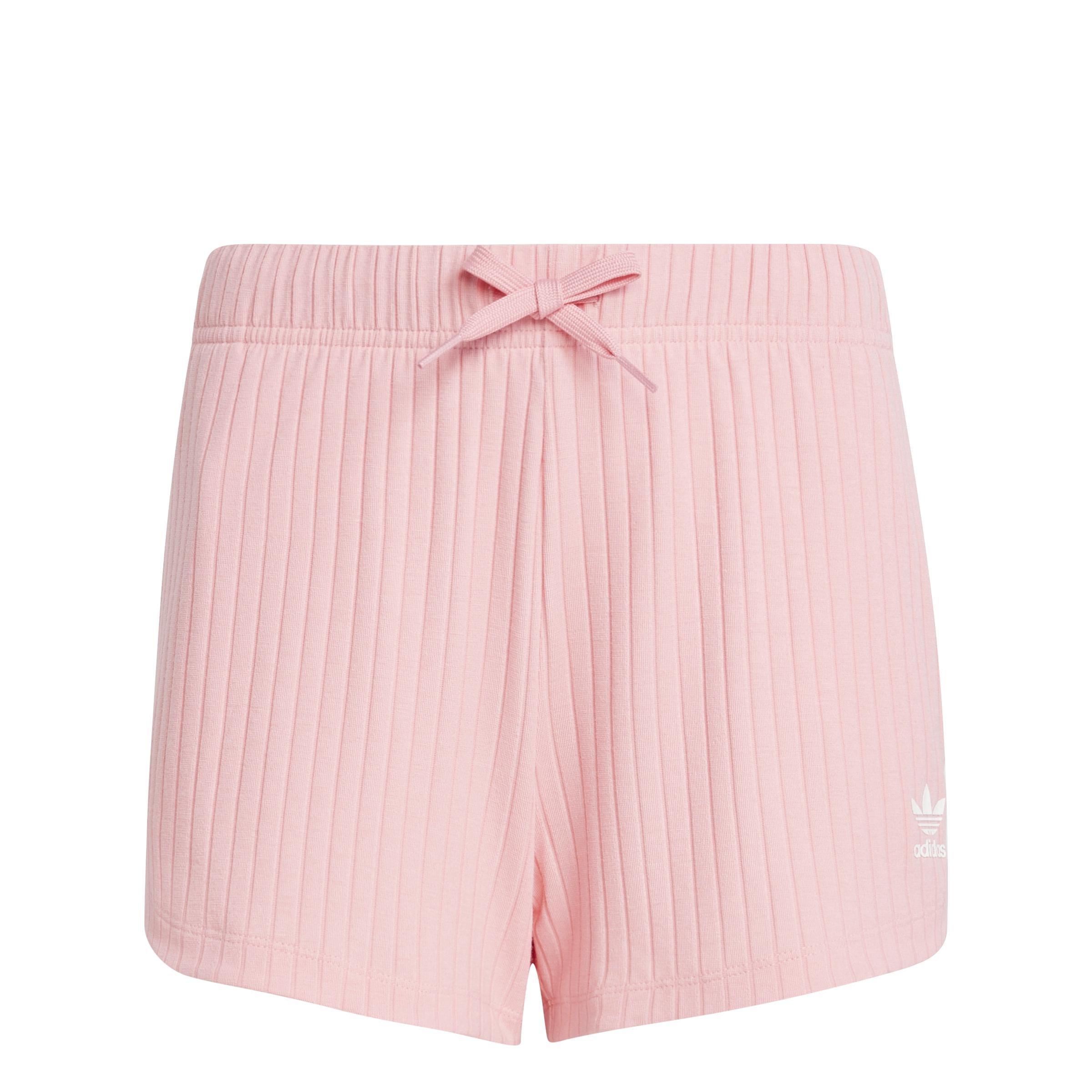 Kids Ribbed Shorts, Pink