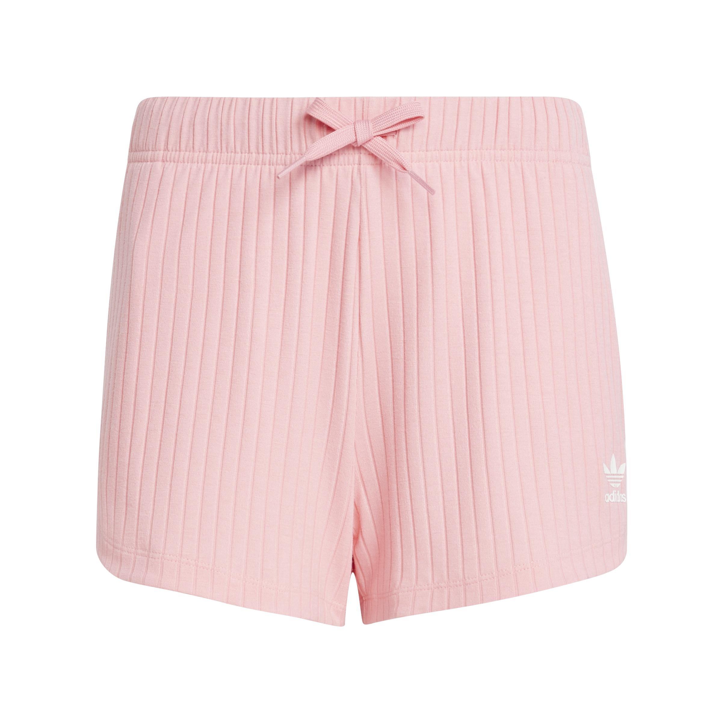 Kids Ribbed Shorts, Pink