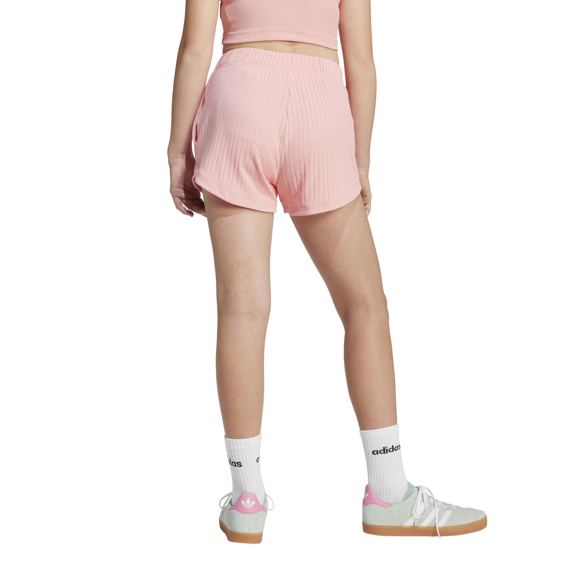 Kids Ribbed Shorts, Pink, A901_ONE, large image number 3