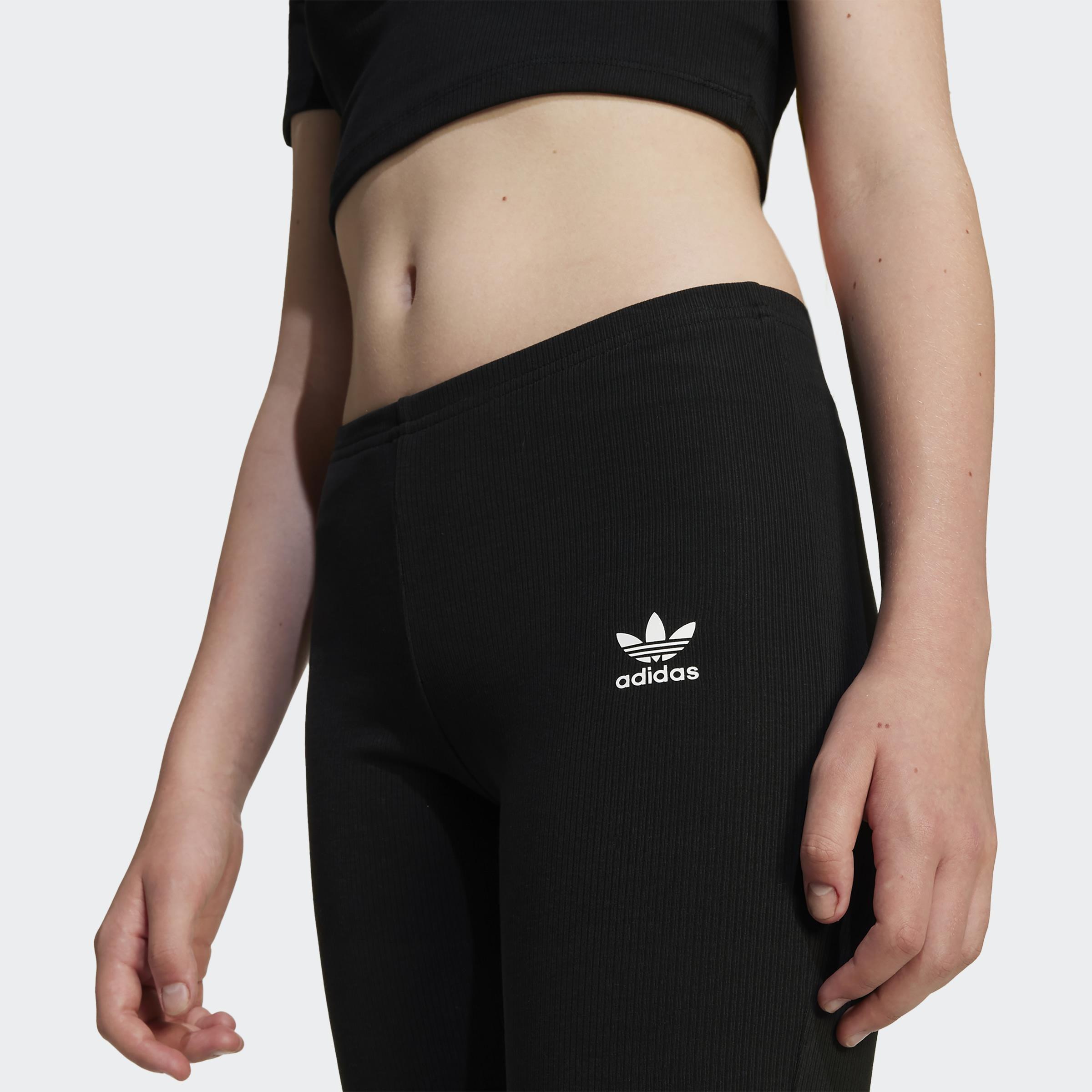 Kids Ribbed Flared Pants, Black, A901_ONE, large image number 7