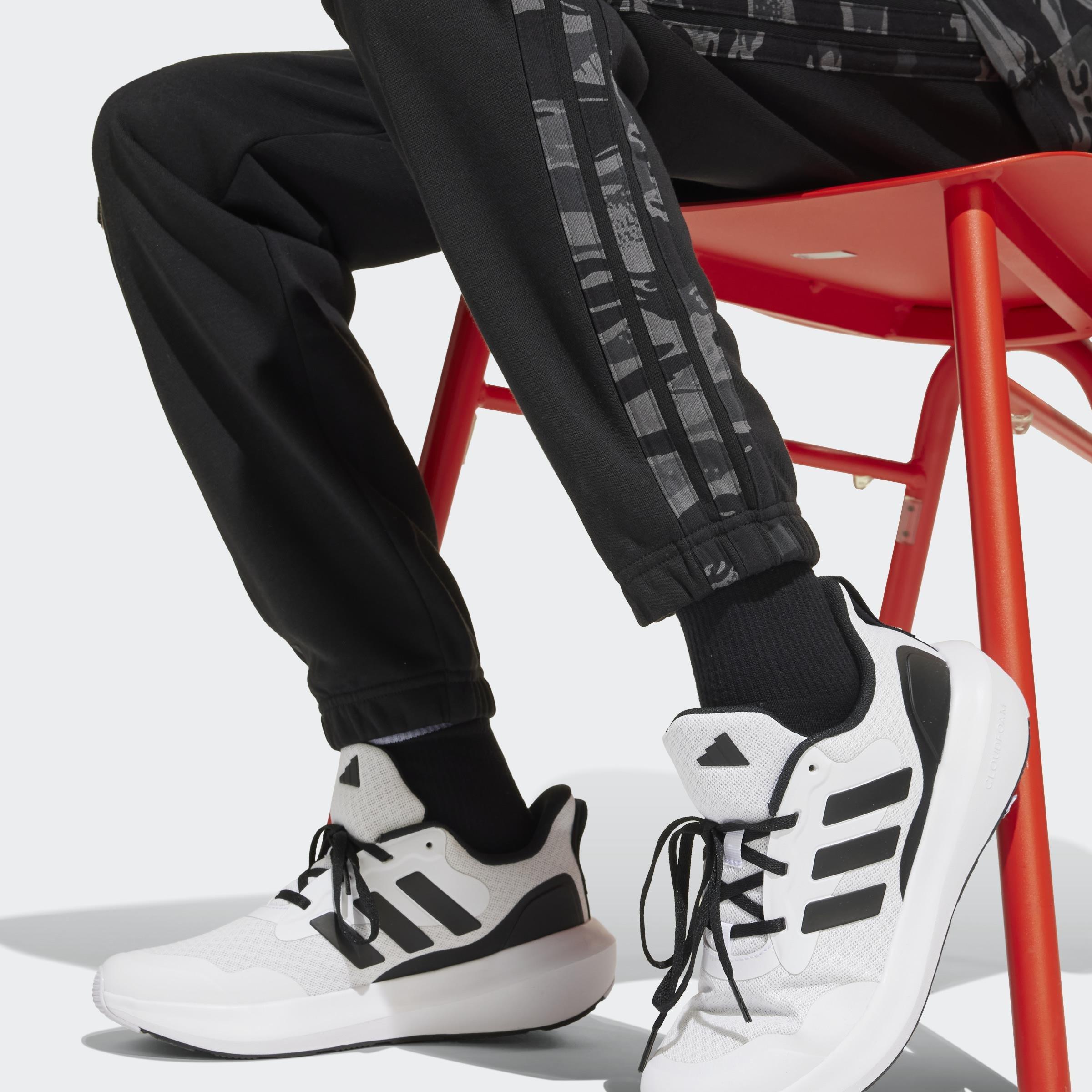 Kids Unisex Seasonal Essentials Camo Joggers, Black, A901_ONE, large image number 6