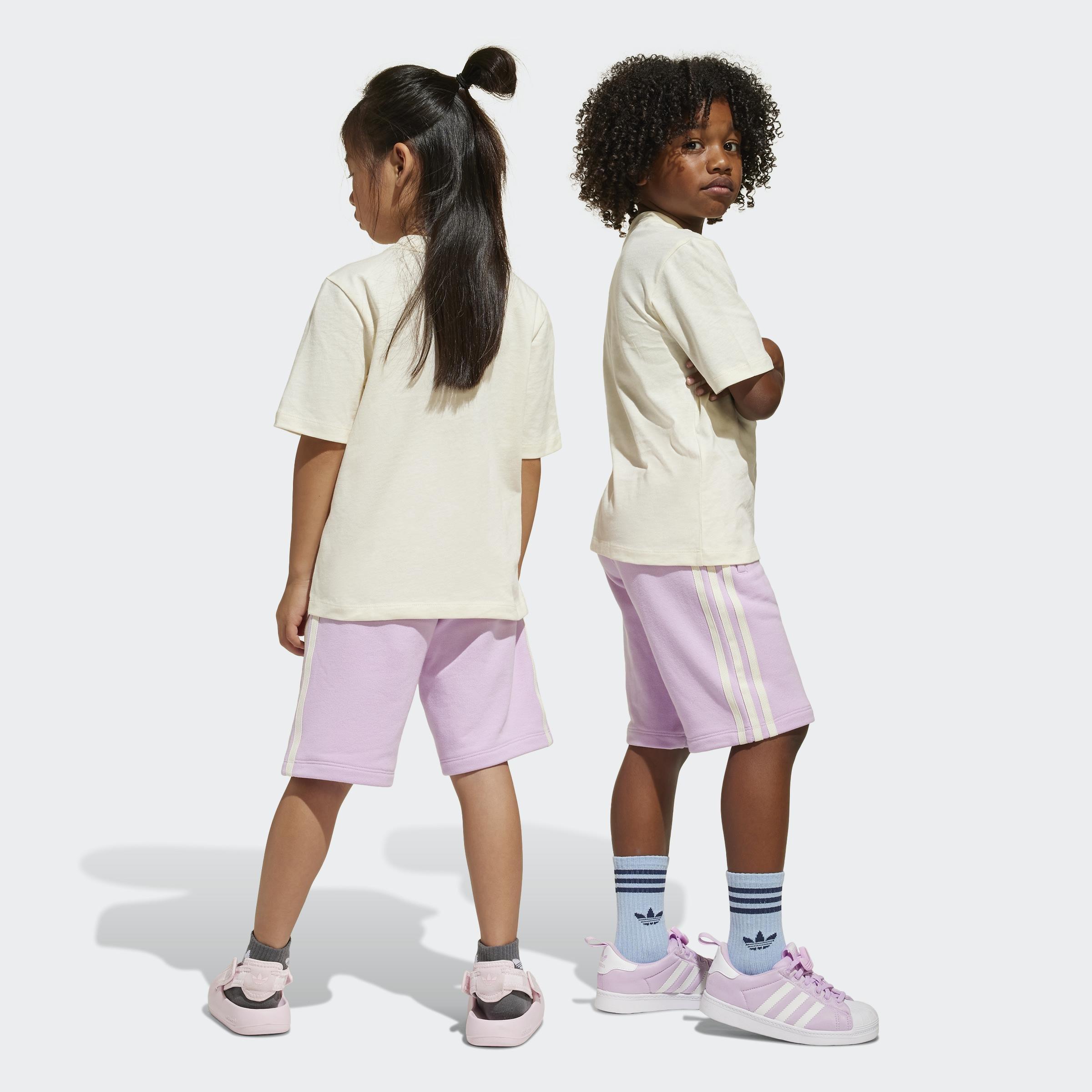 Kids Unisex Shorts and Tee Set, Beige, A901_ONE, large image number 4