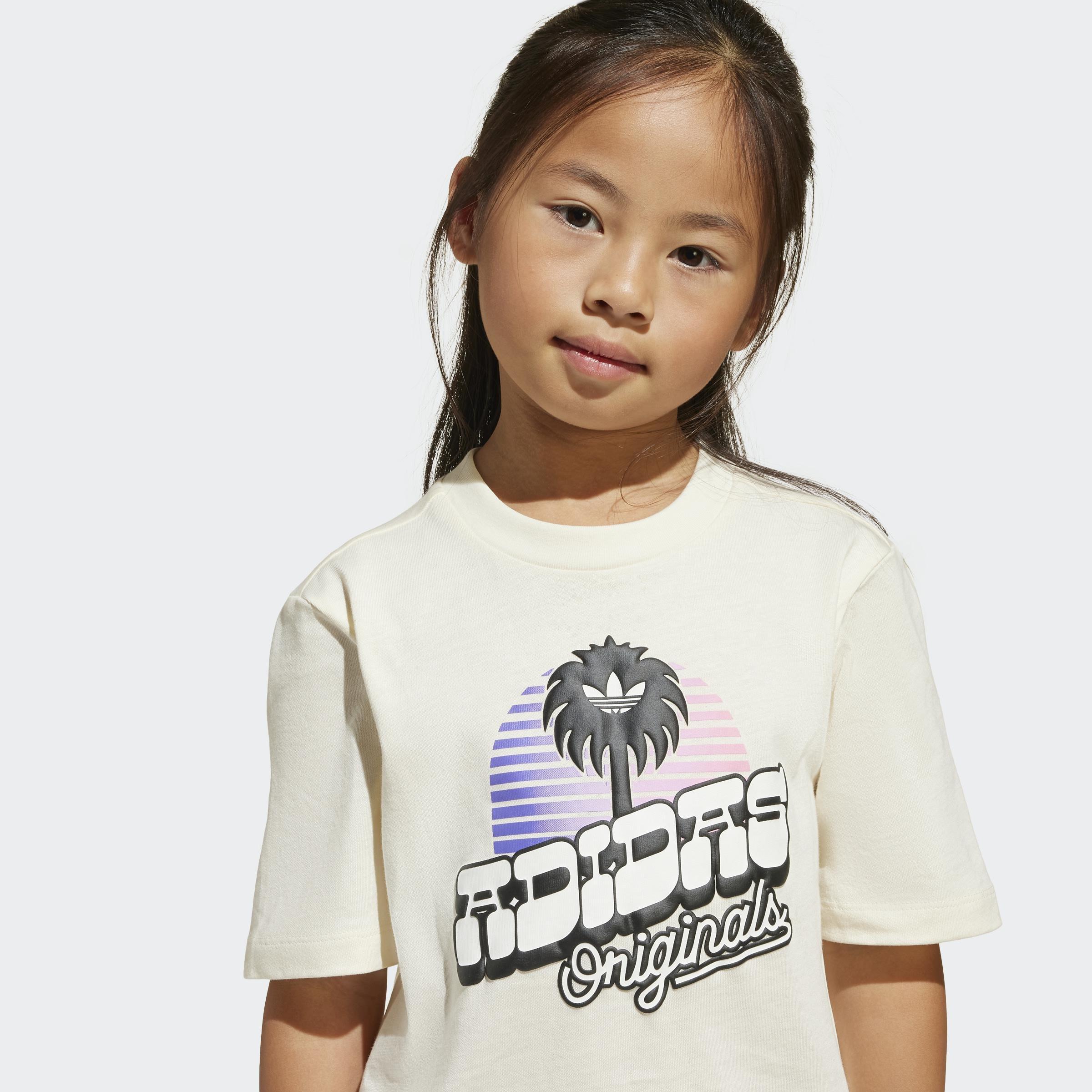 Kids Unisex Shorts and Tee Set, Beige, A901_ONE, large image number 7