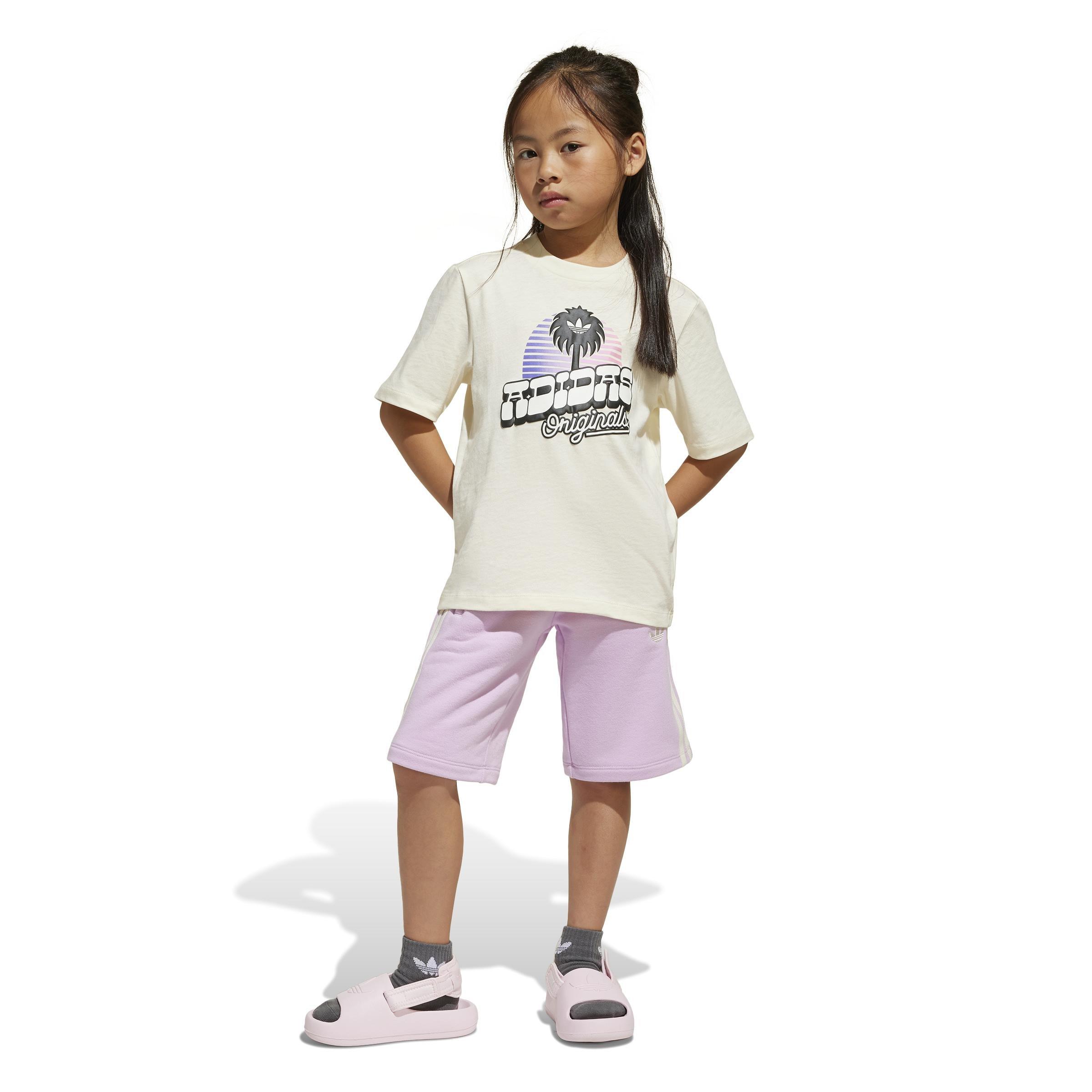 Kids Unisex Shorts and Tee Set, Beige, A901_ONE, large image number 9