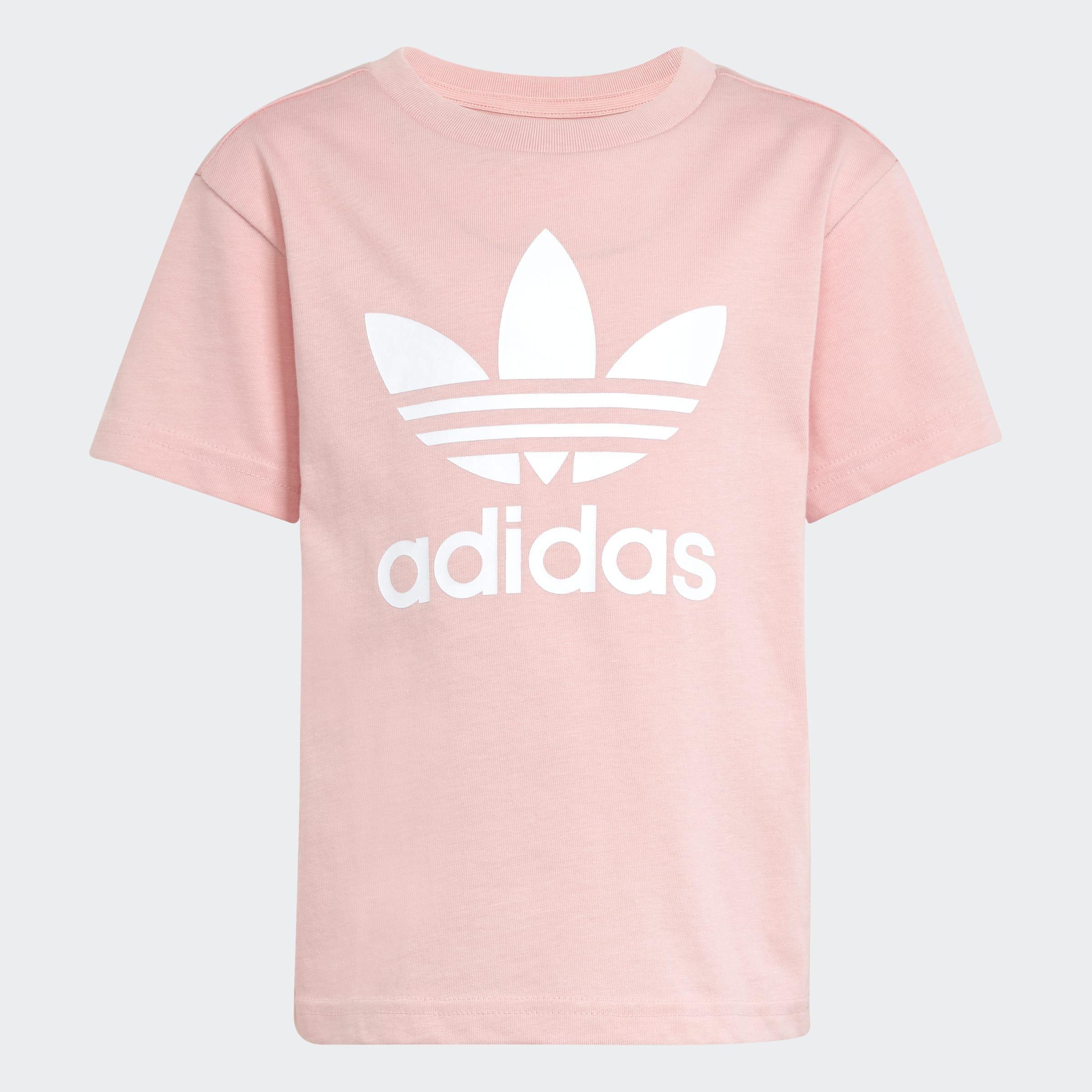 Kids Unisex Adicolor Shorts Tee Set, Pink, A901_ONE, large image number 7